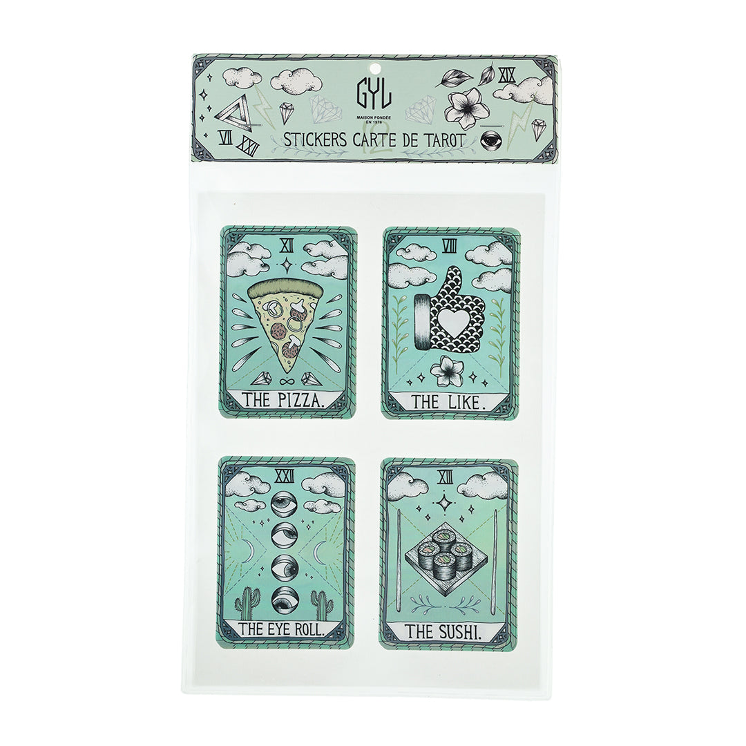 12 Stickers Cartes Tarots
