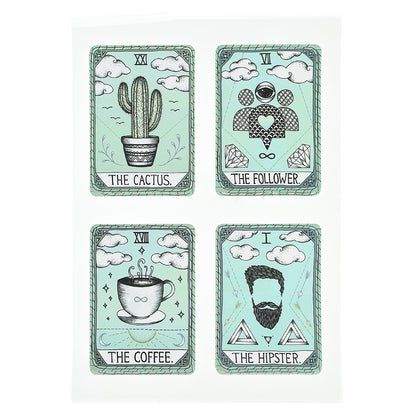 12 Stickers Cartes Tarots