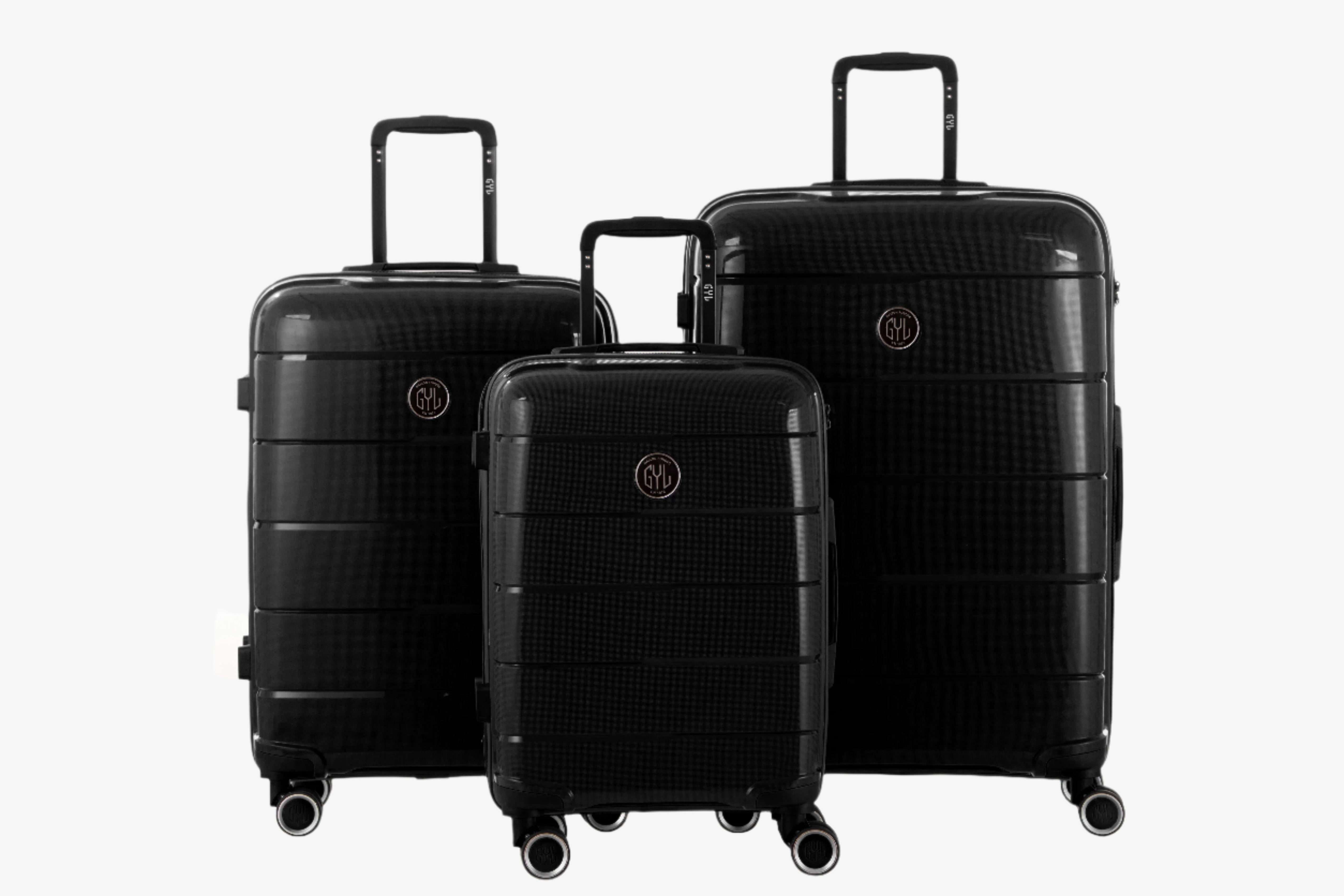 SET DE 3 VALISES RIGIDES CH3 (TAILLES S,M,L) Dark