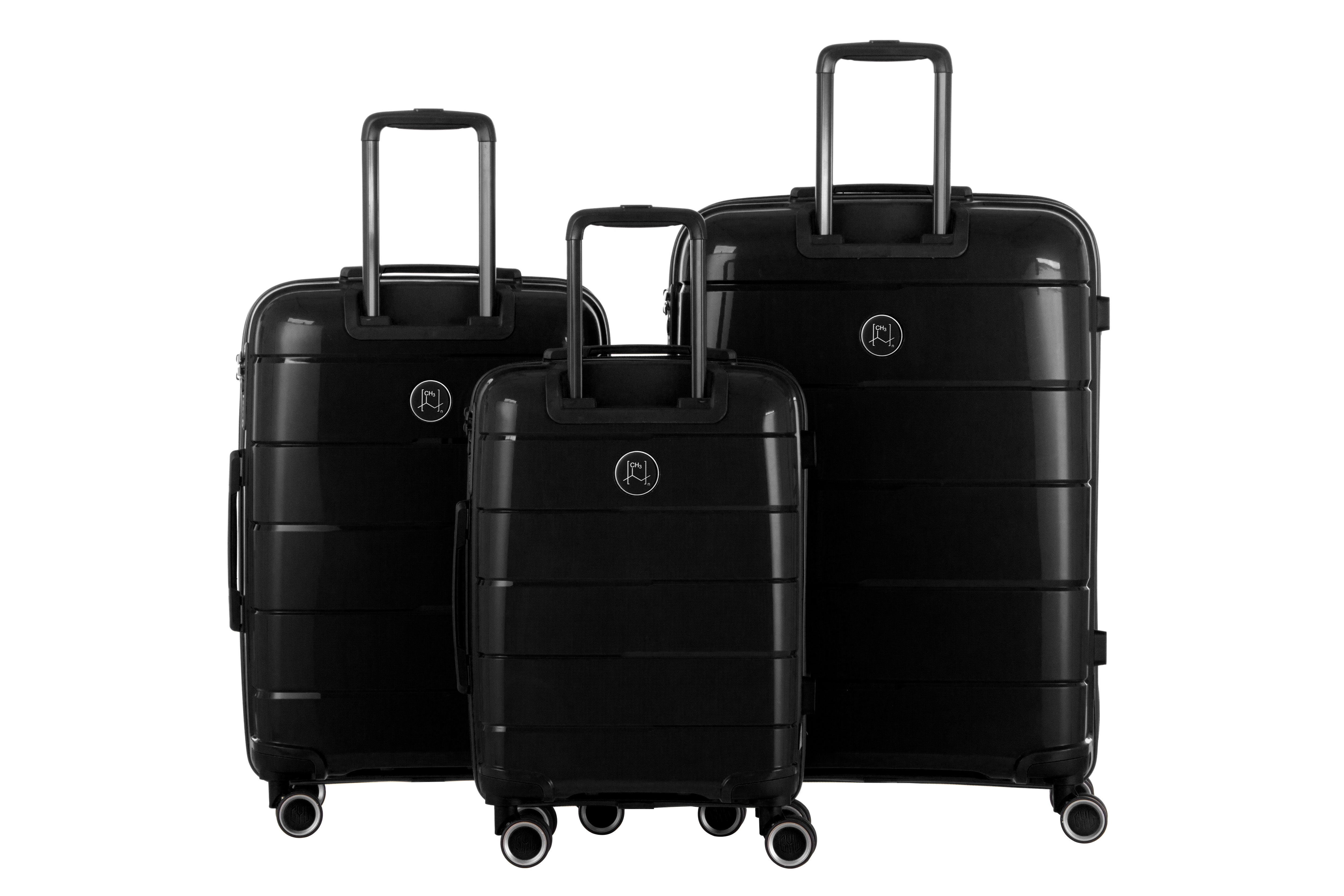 SET DE 3 VALISES RIGIDES CH3 (TAILLES S,M,L) Dark