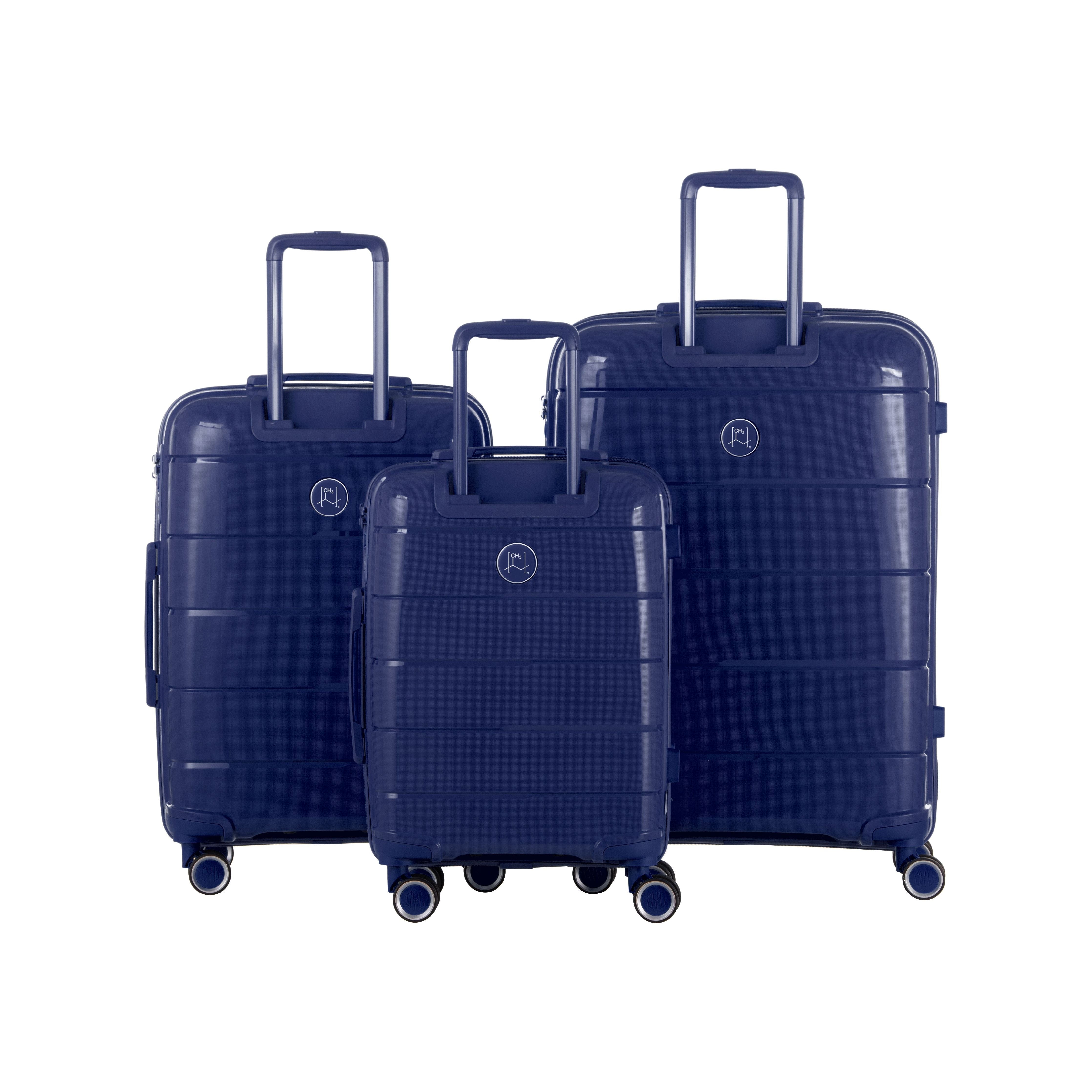 SET DE 3 VALISES RIGIDES BLUE CH3 (TAILLES S, M, L)