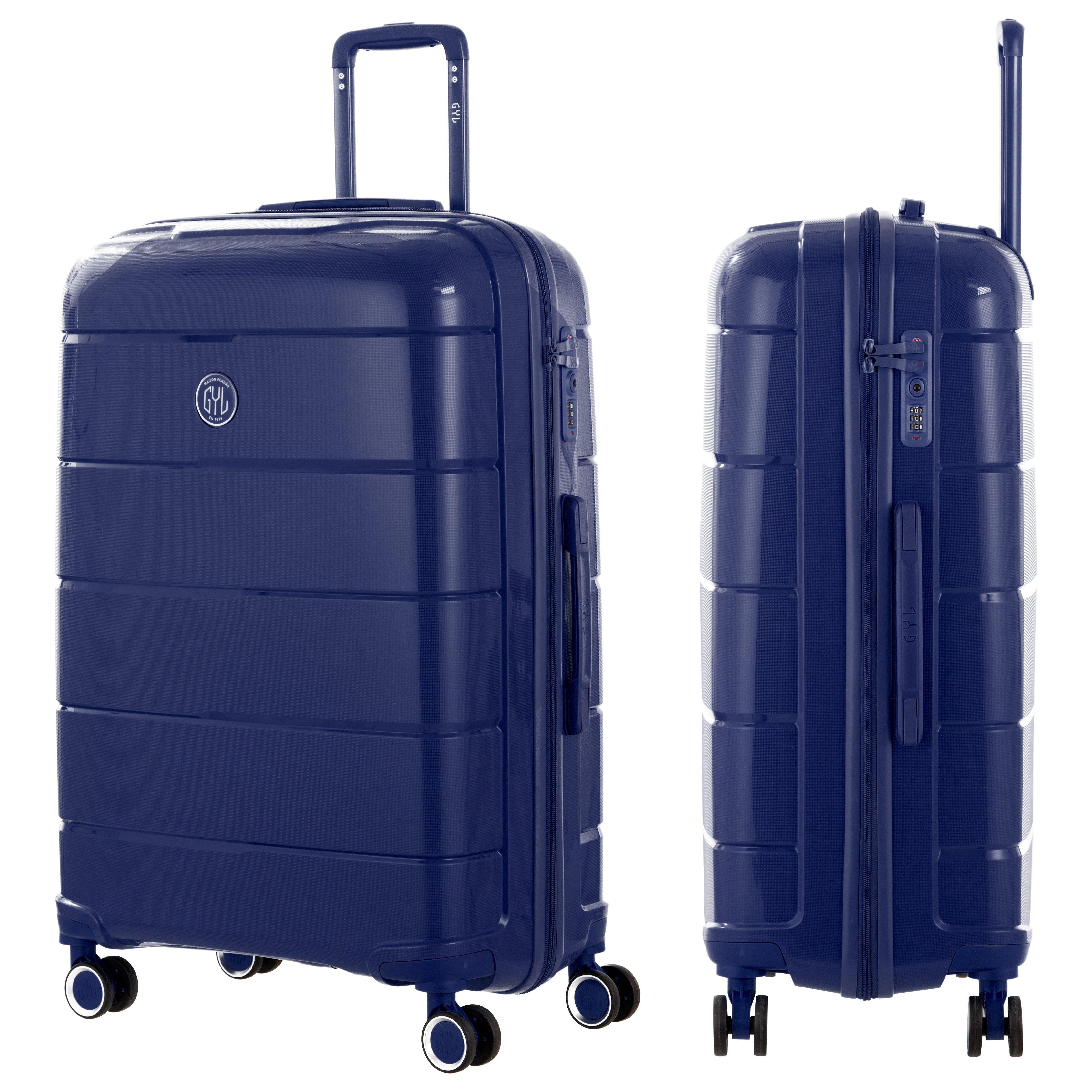 SET DE 3 VALISES RIGIDES BLUE CH3 (TAILLES S, M, L)