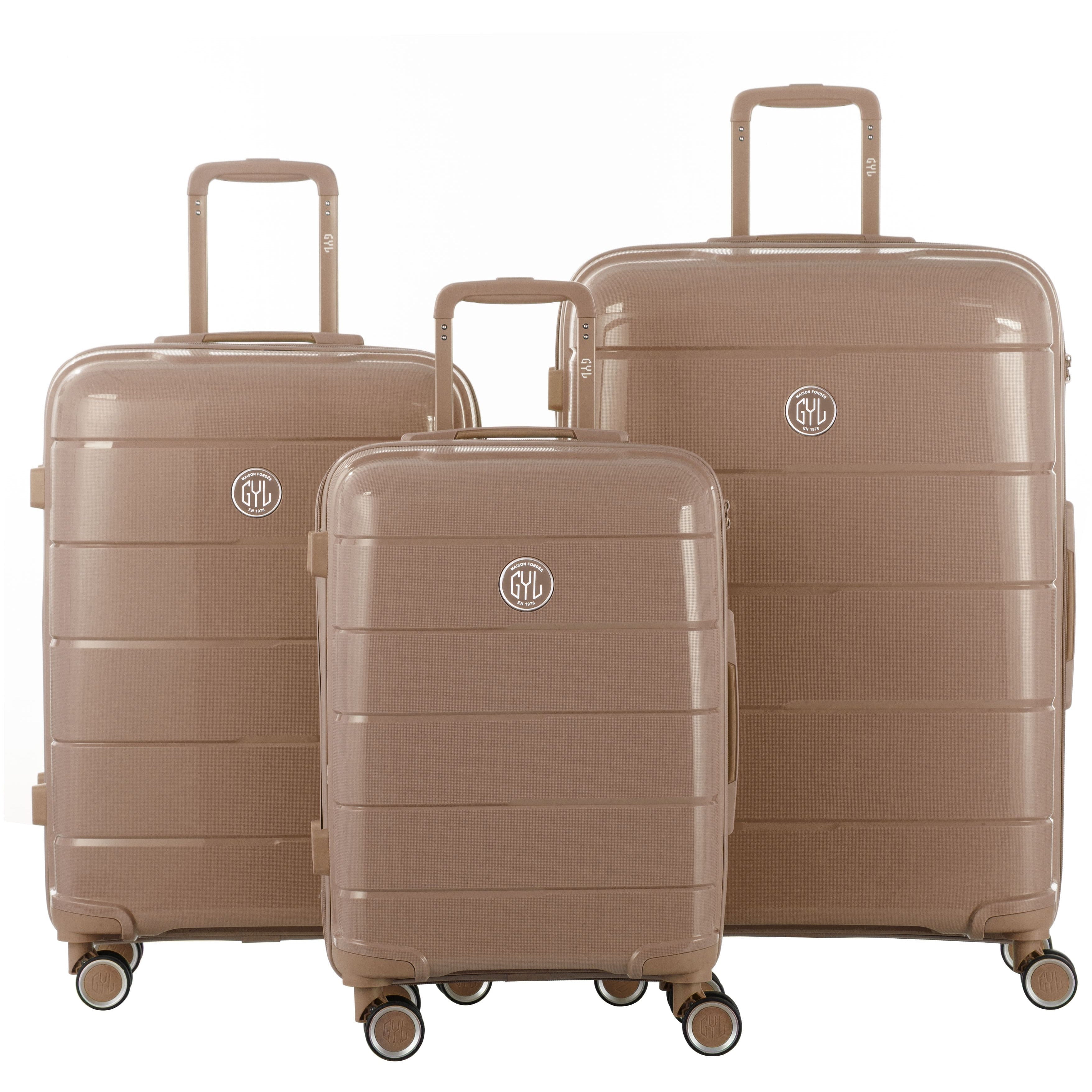 SET DE 3 VALISES RIGIDES Champagne CH3 (TAILLES S, M, L)