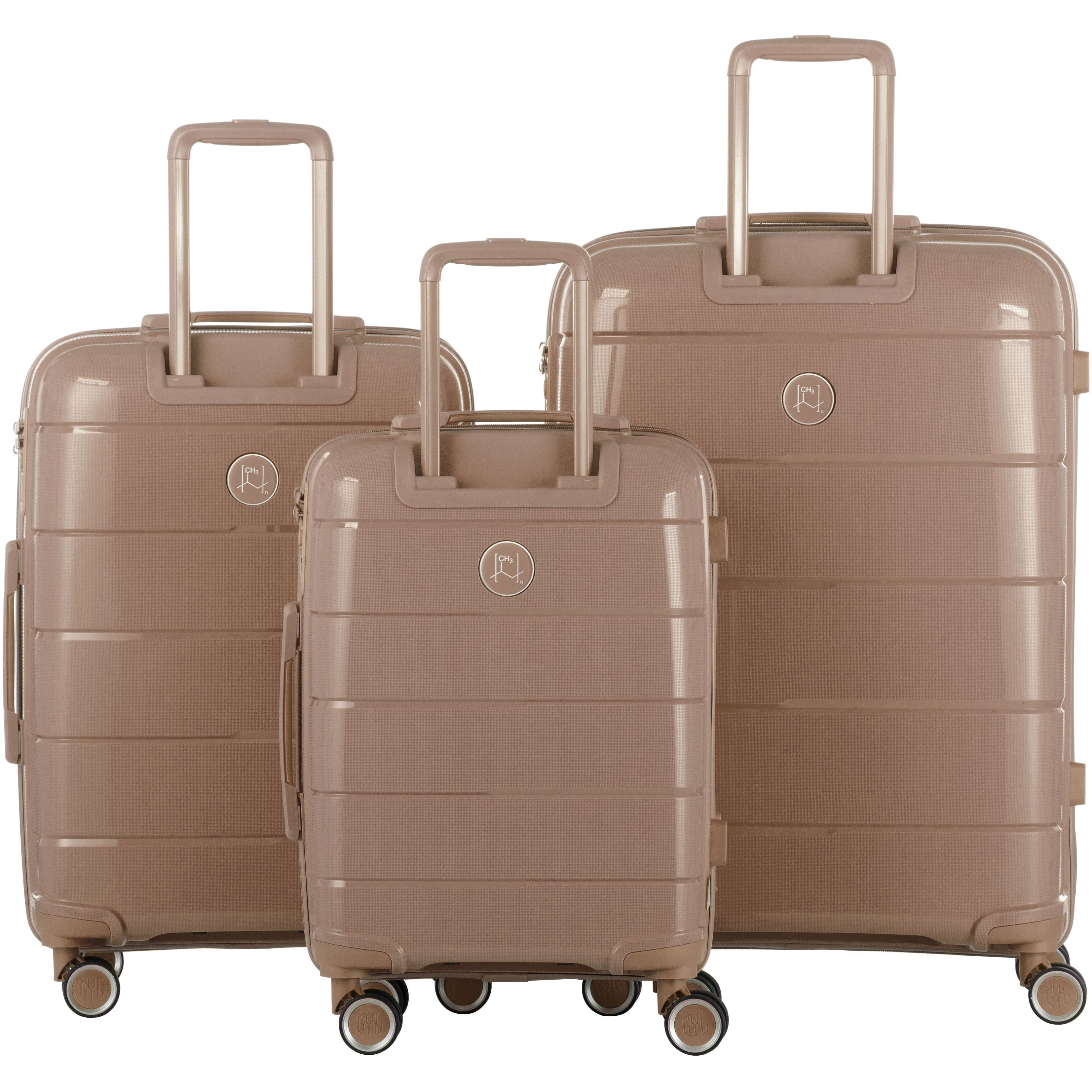 SET DE 3 VALISES RIGIDES Champagne CH3 (TAILLES S, M, L)