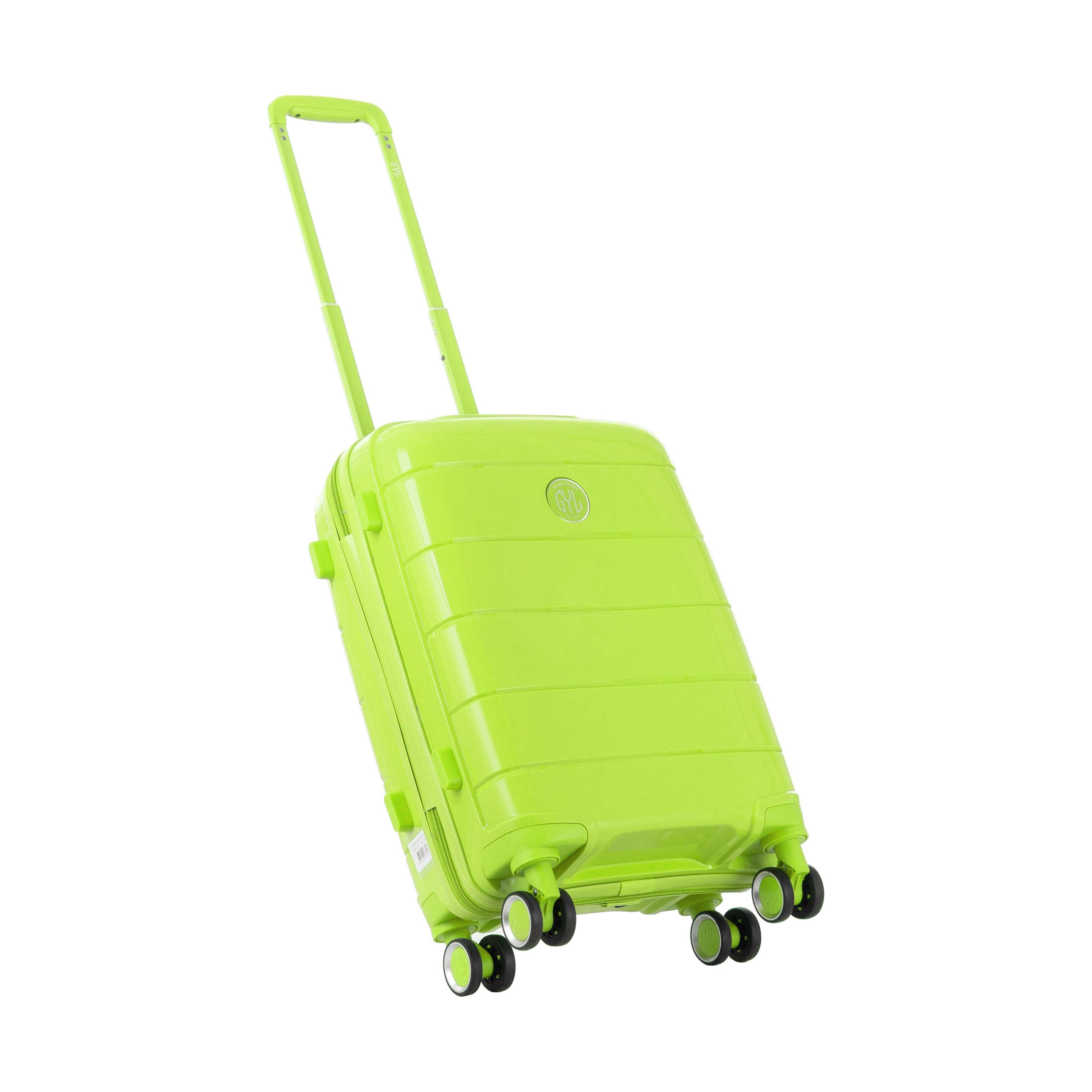 SET DE 3 VALISES RIGIDES LIME CH3 (TAILLES S, M, L)