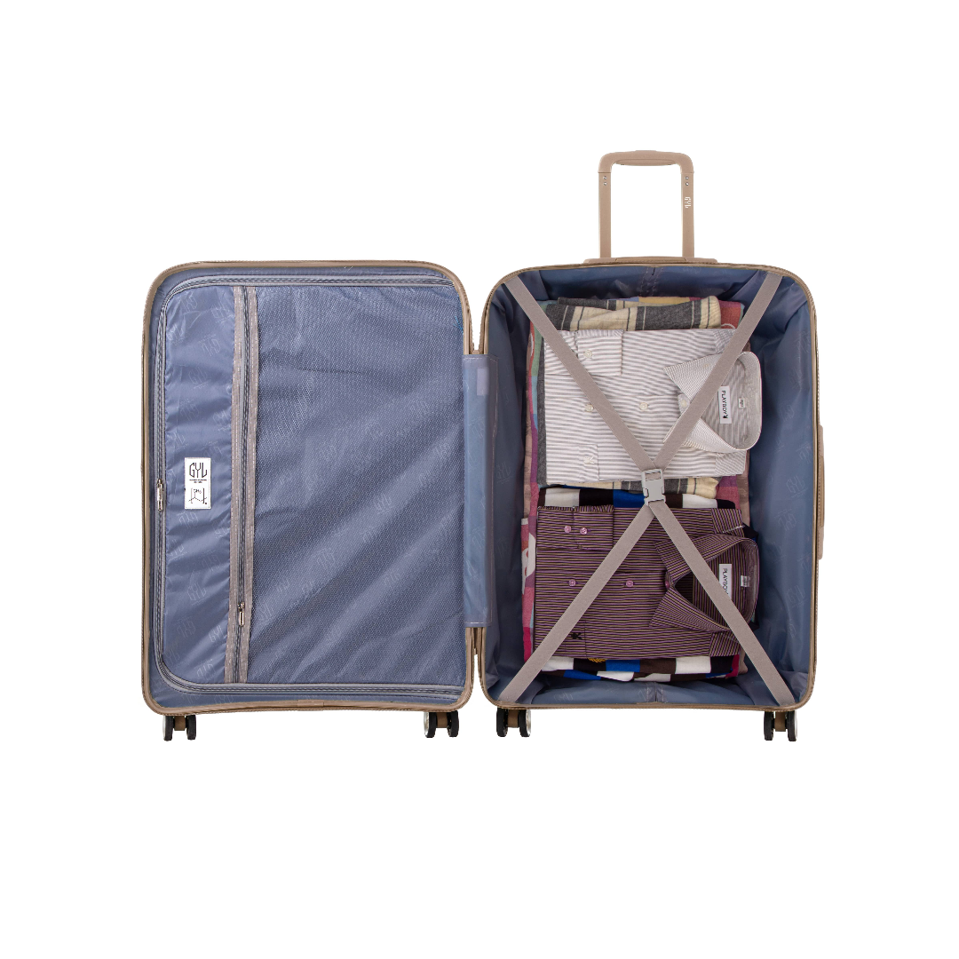 VALISE RIGIDE CHAMPAGNE CH3 CABINE (TAILLE S)