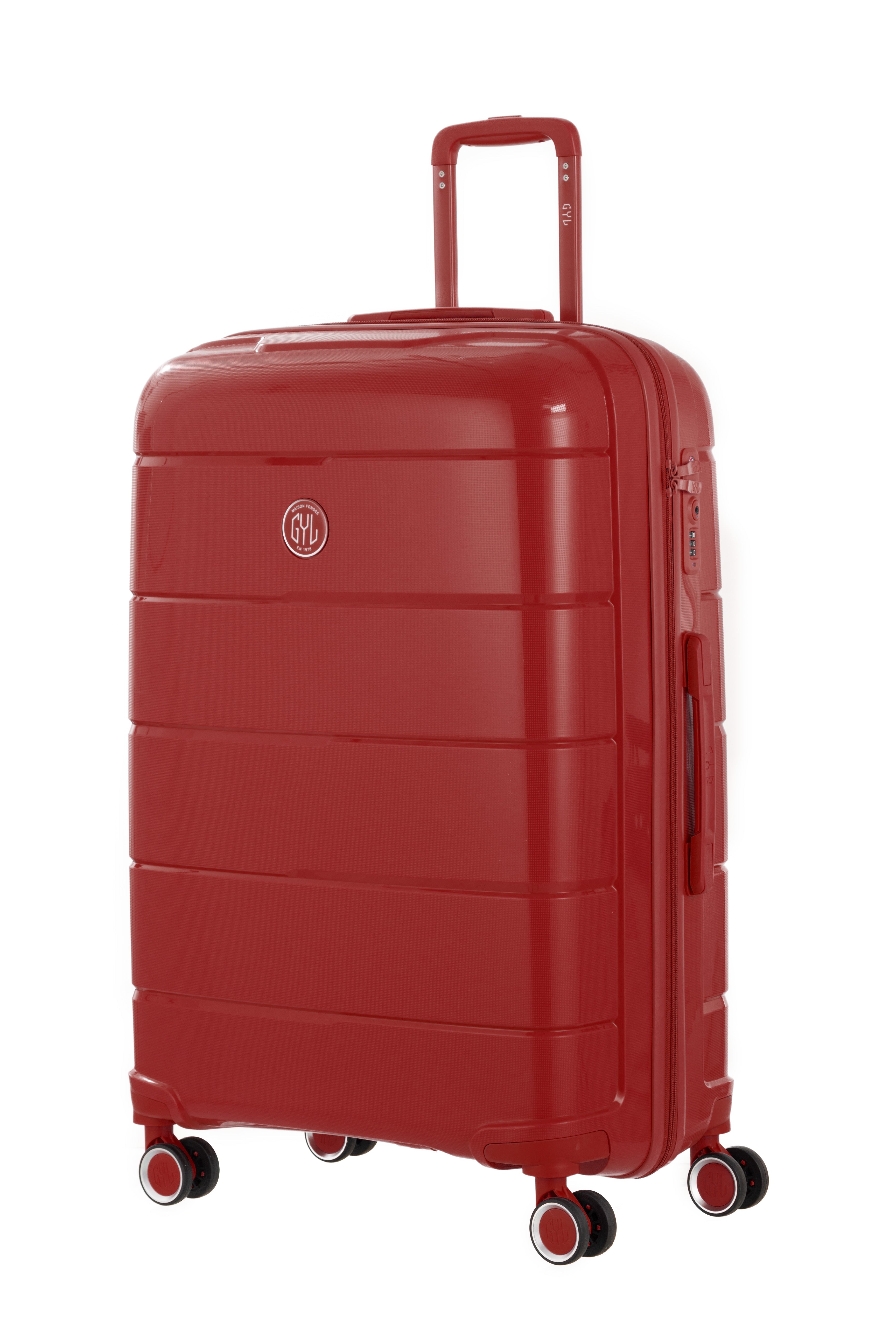 GRANDE VALISE DARK RED CH3