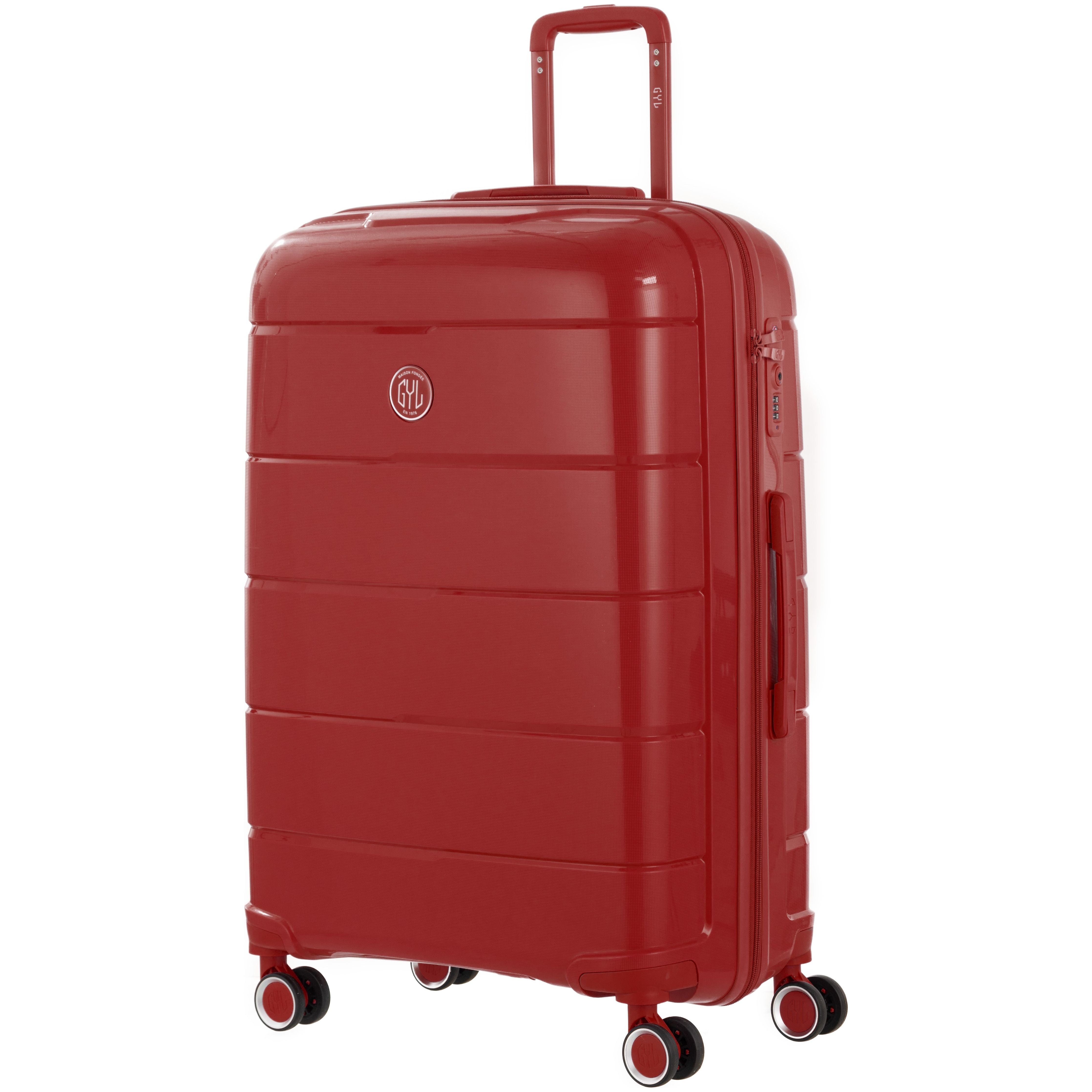 VALISE RIGIDE DARK RED CH3 GRANDE (TAILLE L)