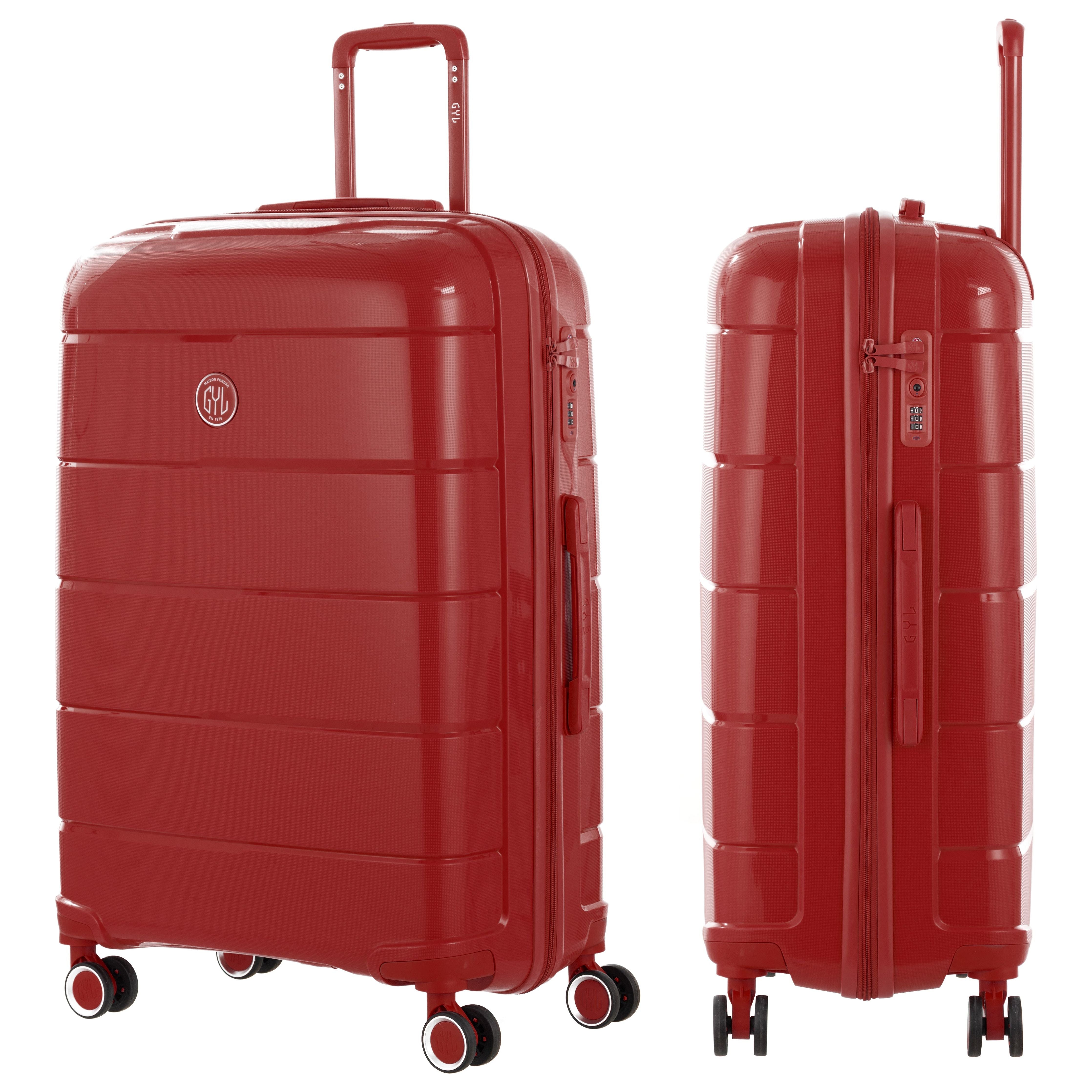 VALISE RIGIDE DARK RED CH3 GRANDE (TAILLE L)