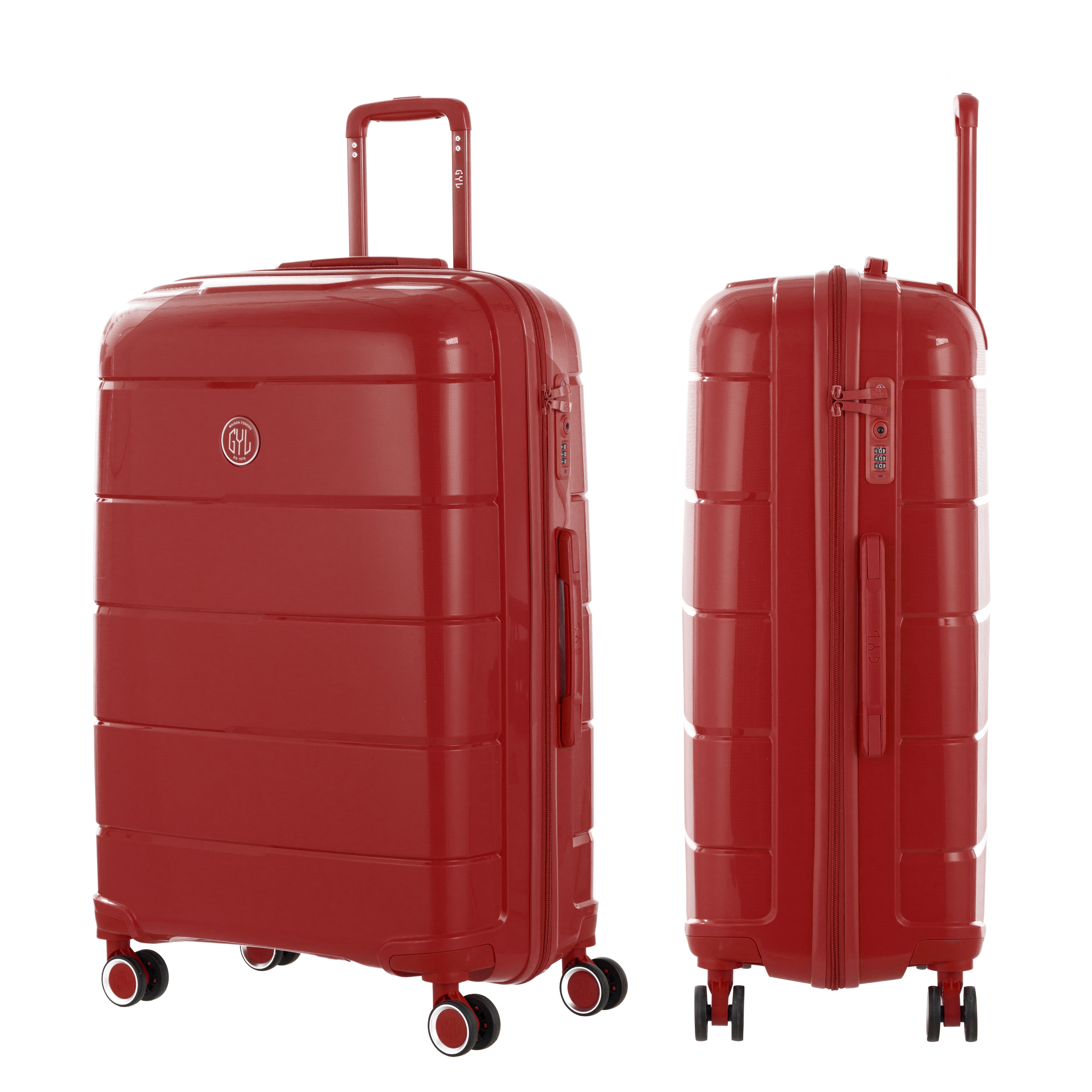 GRANDE VALISE DARK RED CH3