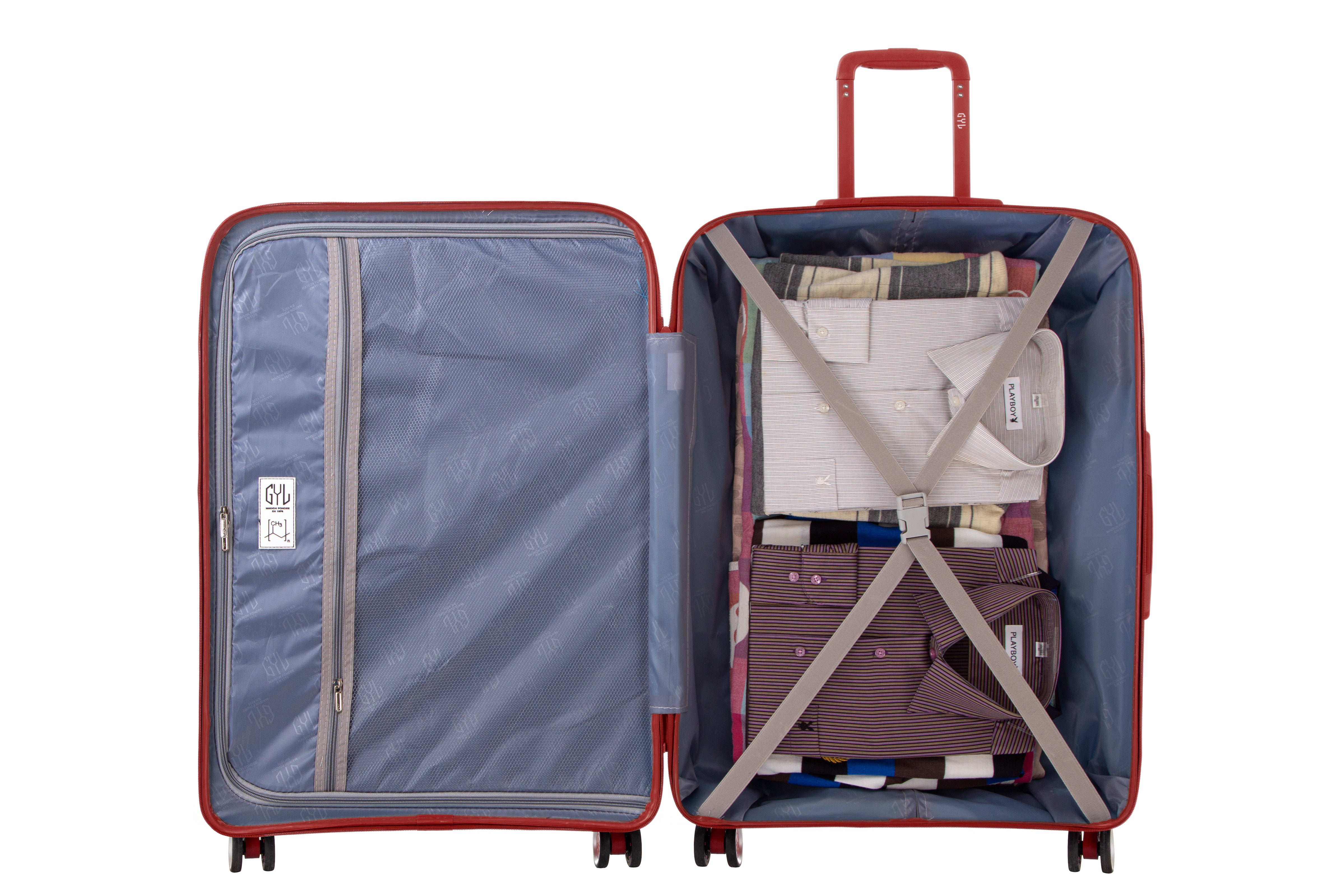 GRANDE VALISE DARK RED CH3