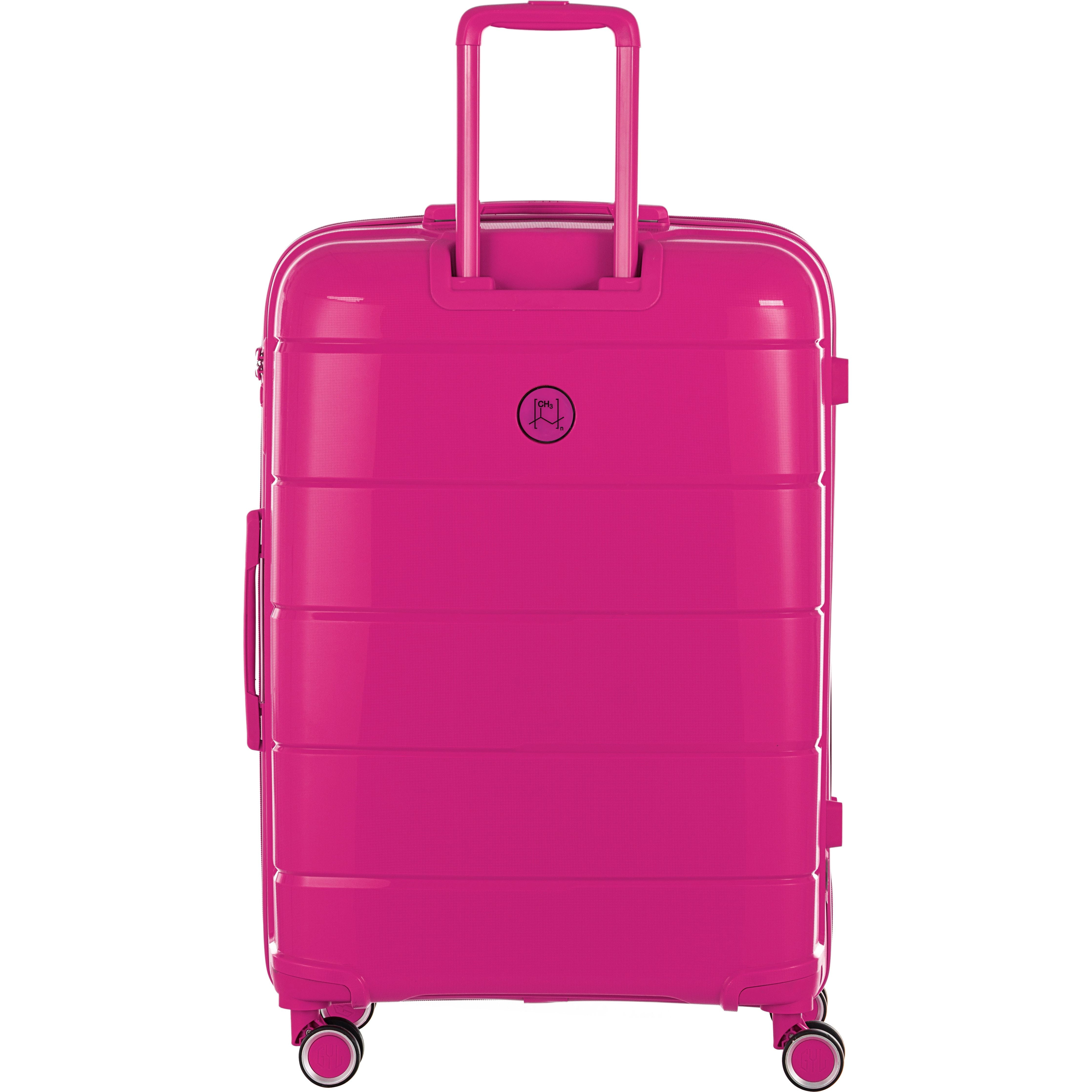 VALISE RIGIDE FUSHIA CH3 GRANDE (TAILLE L)