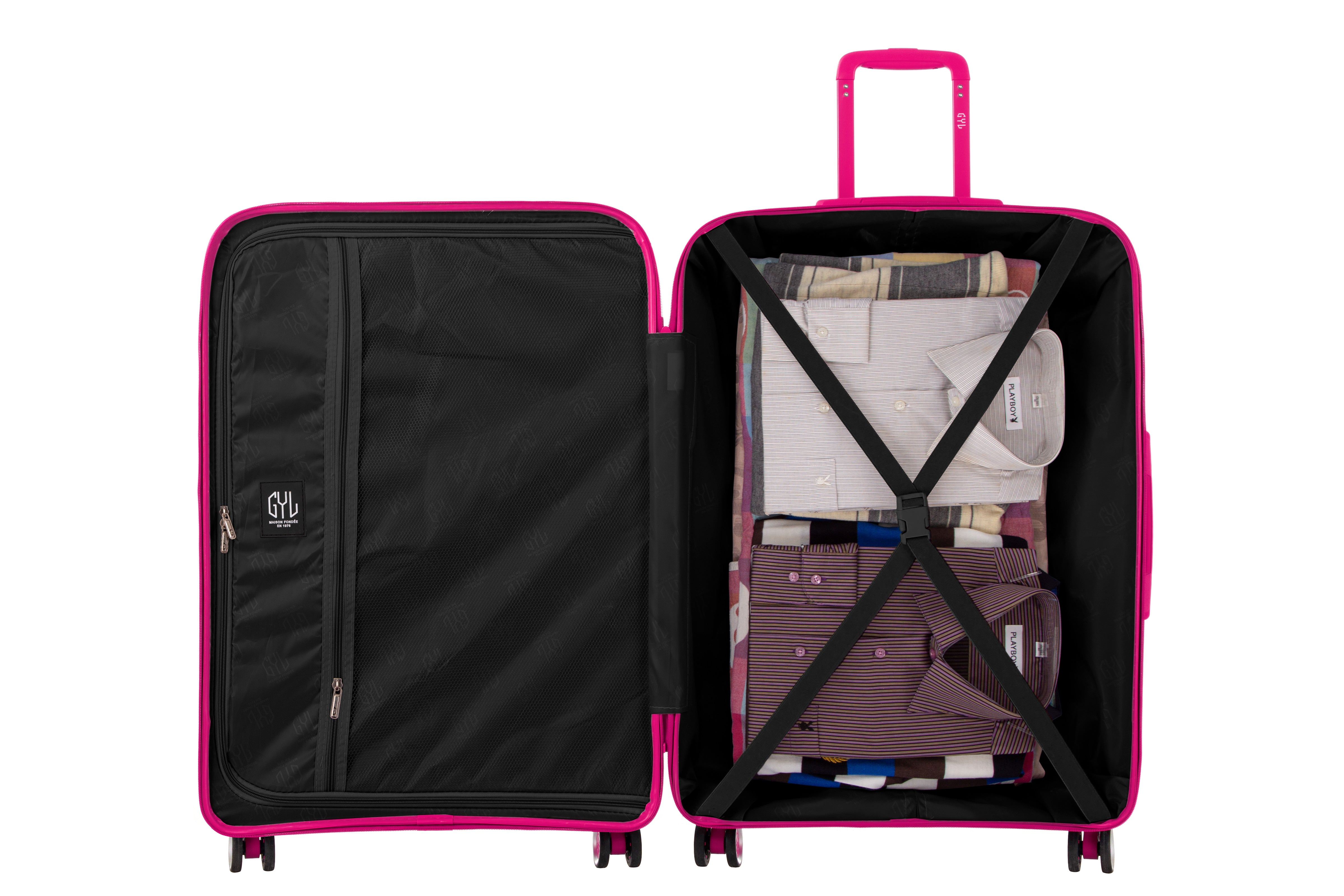 GRANDE VALISE FUSHIA CH3