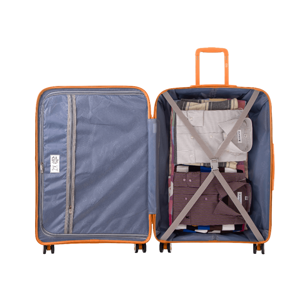 VALISE RIGIDE ORANGE CH3 CABINE (TAILLE S)