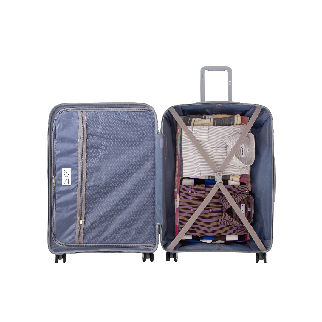 SET DE 3 VALISES RIGIDES Silver CH3 (TAILLES S, M, L)