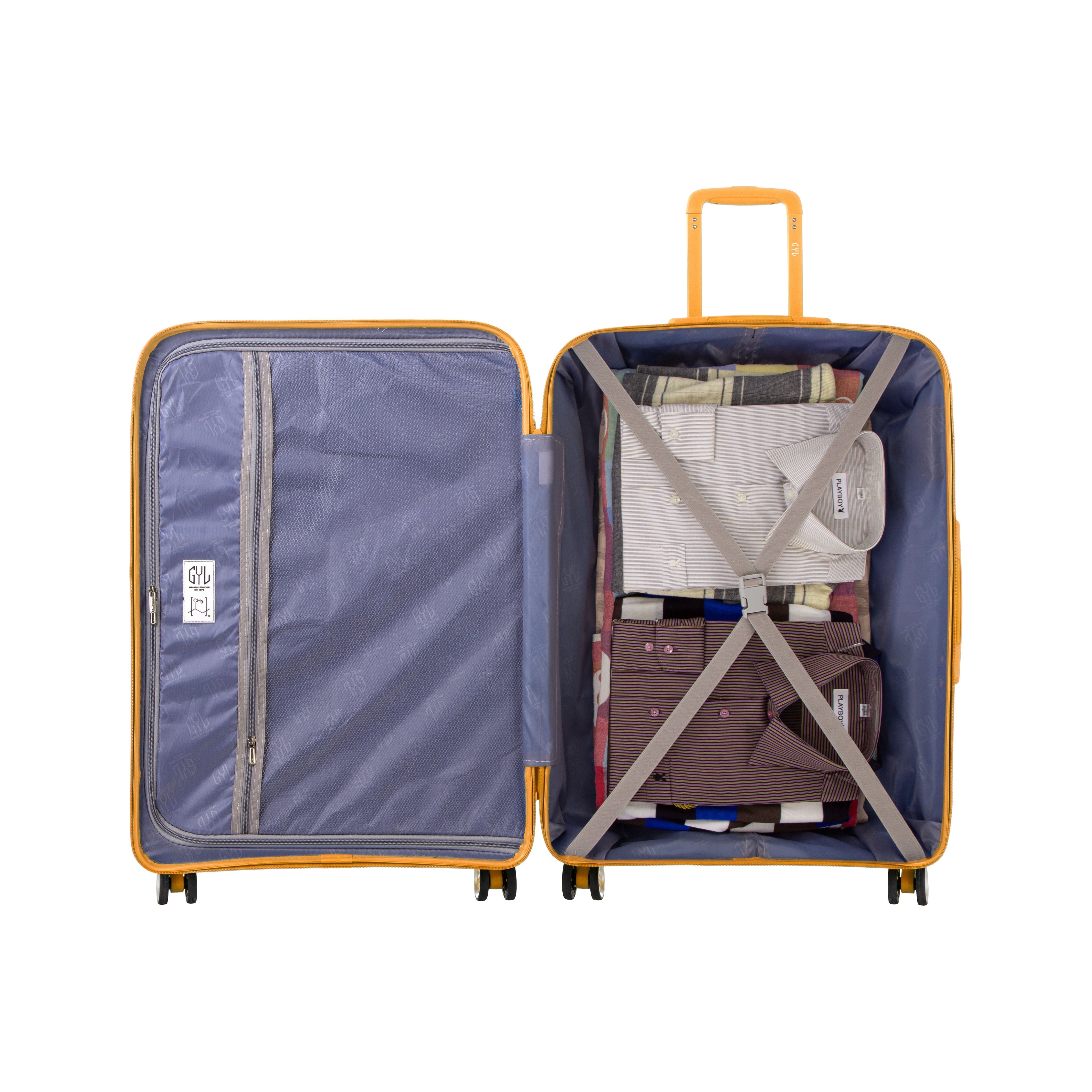 VALISE RIGIDE DARK YELLOW CH3 GRANDE (TAILLE L)