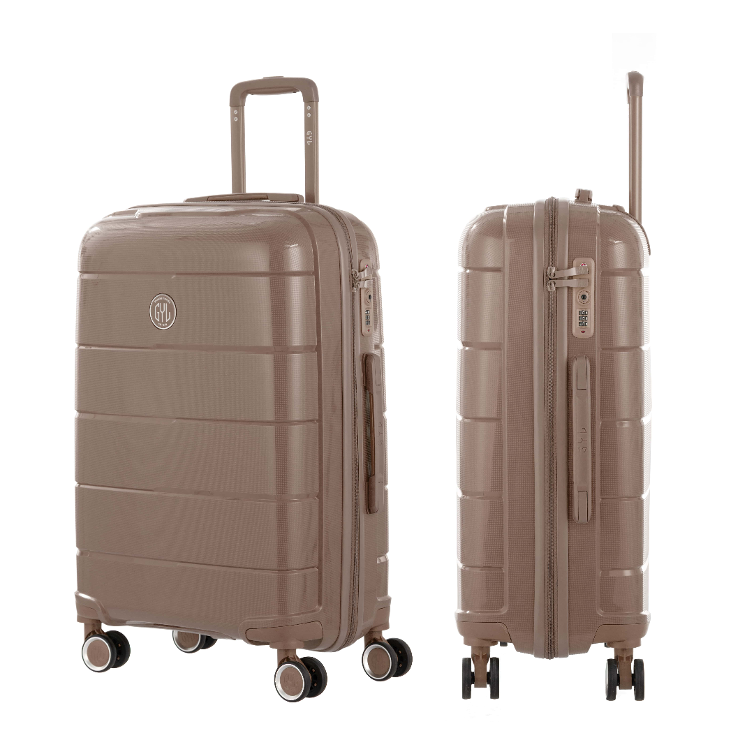 VALISE RIGIDE CHAMPAGNE CH3 CABINE (TAILLE S)