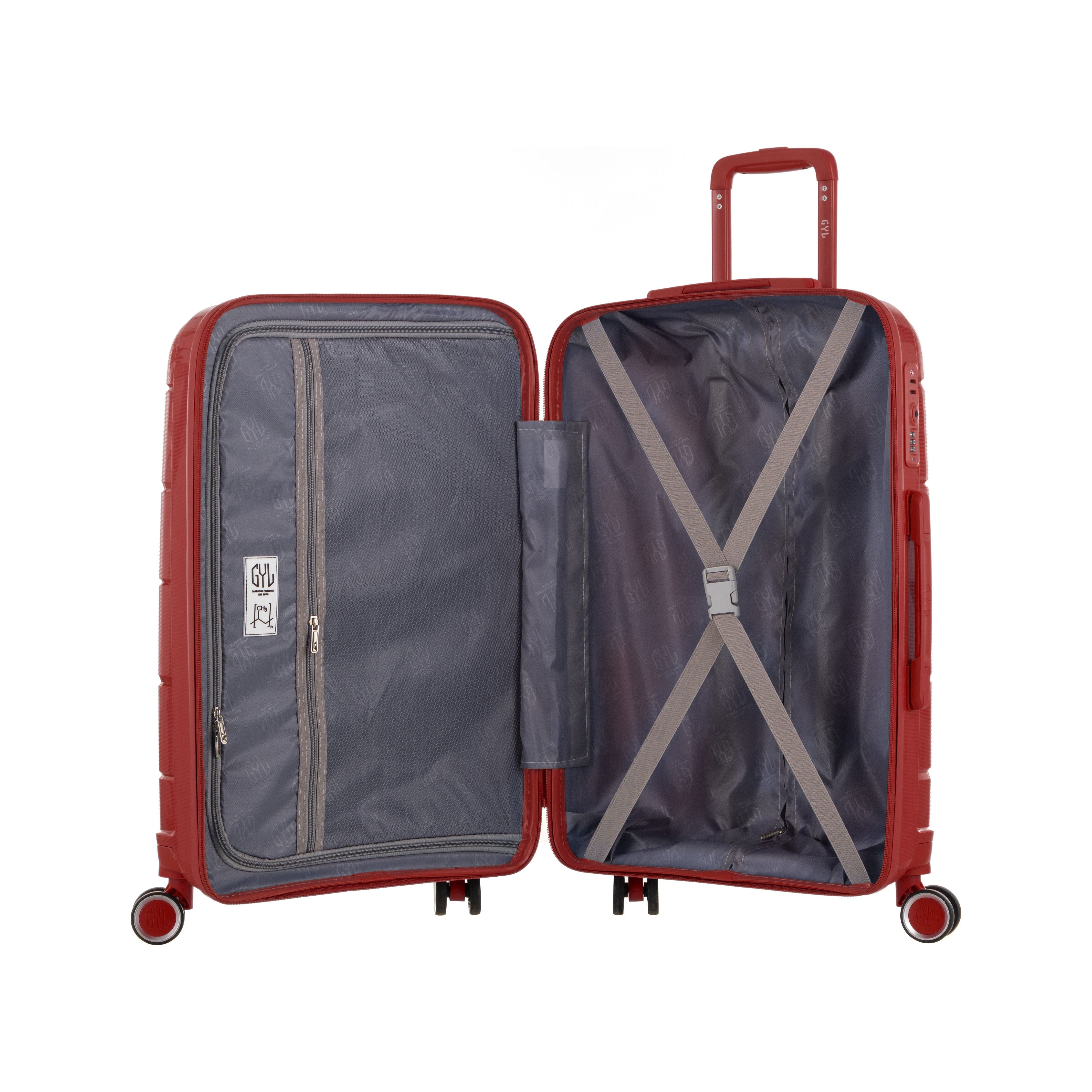 VALISE MOYENNE DARK RED CH3