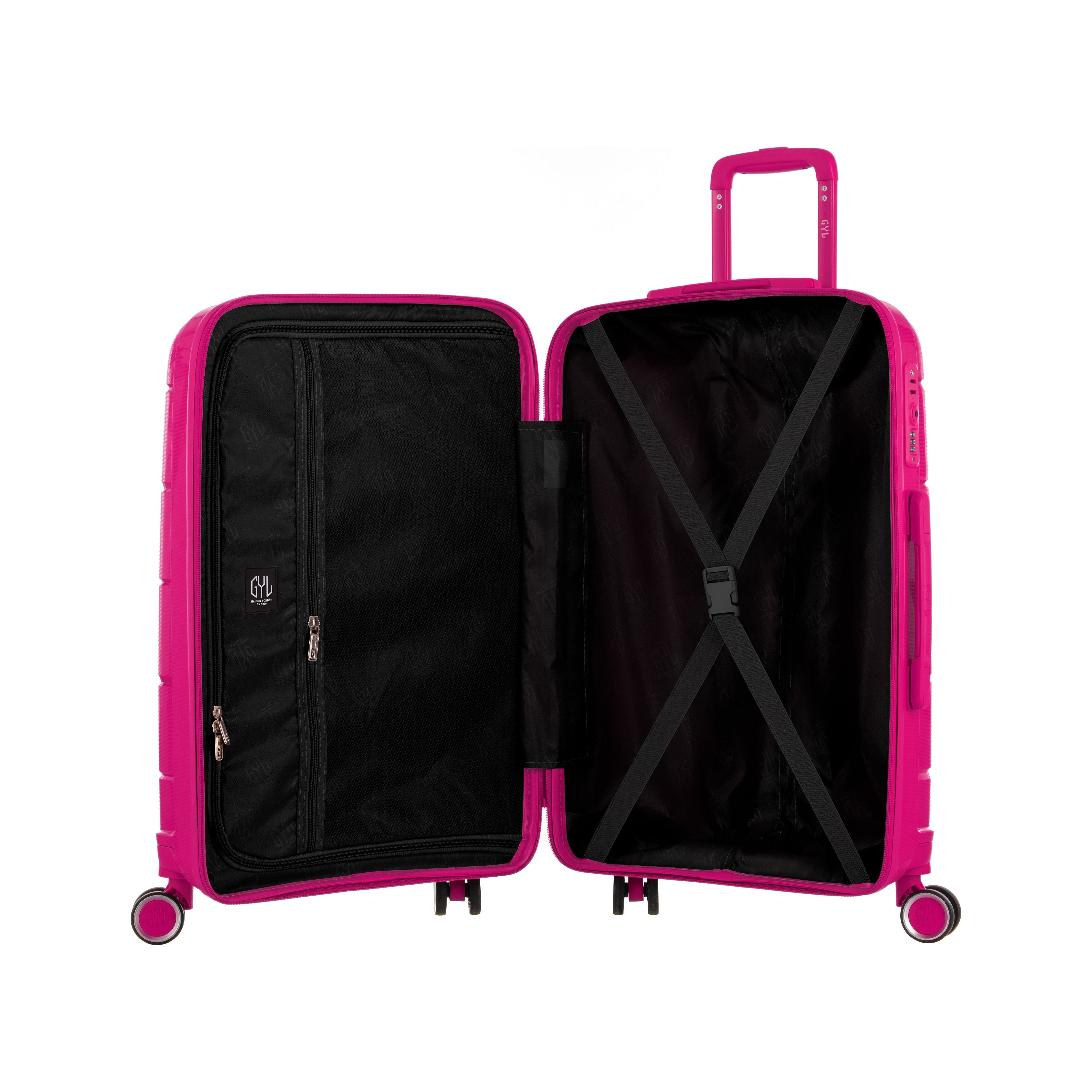 VALISE MOYENNE FUSHIA CH3