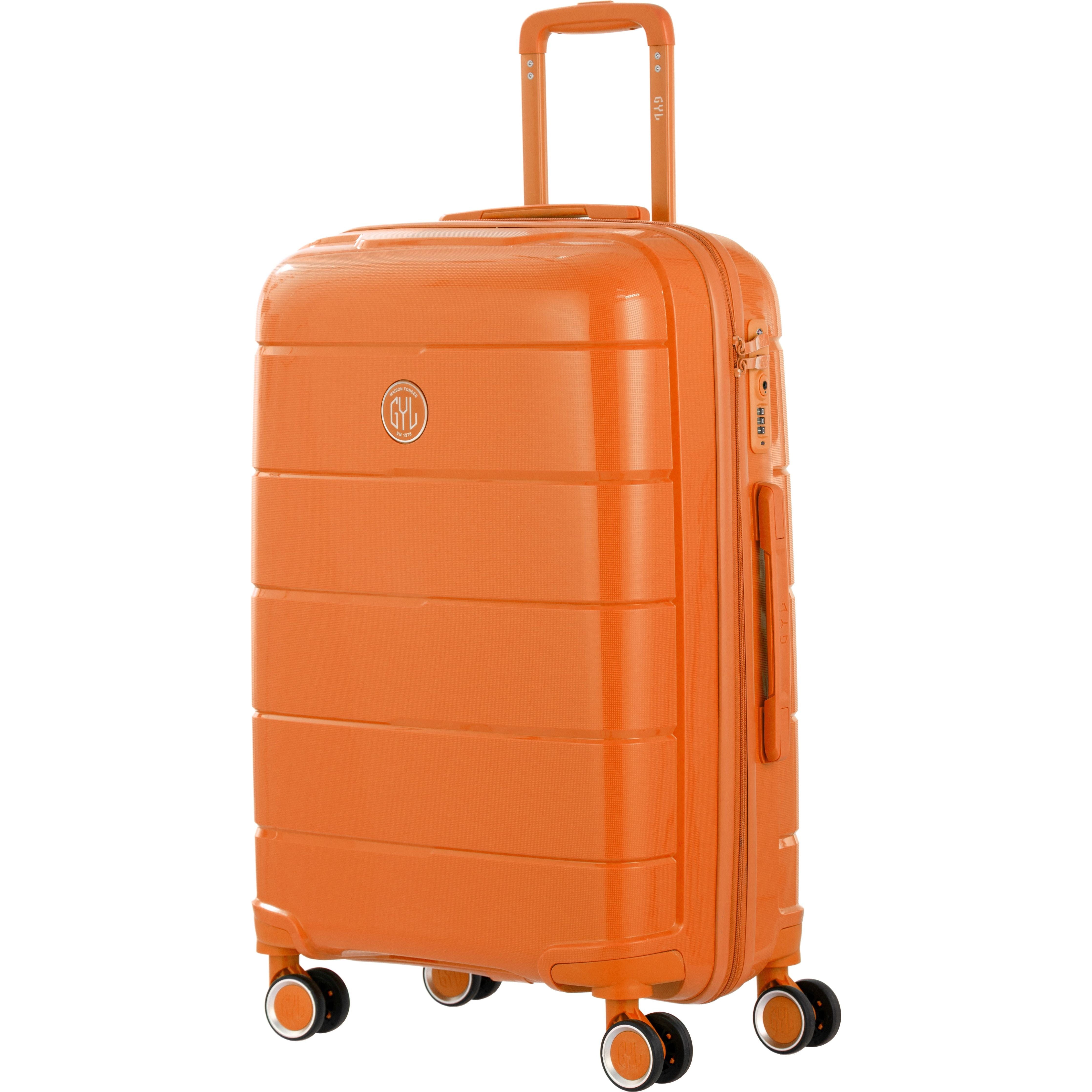 VALISE RIGIDE ORANGE CH3 MOYENNE (TAILLE M)