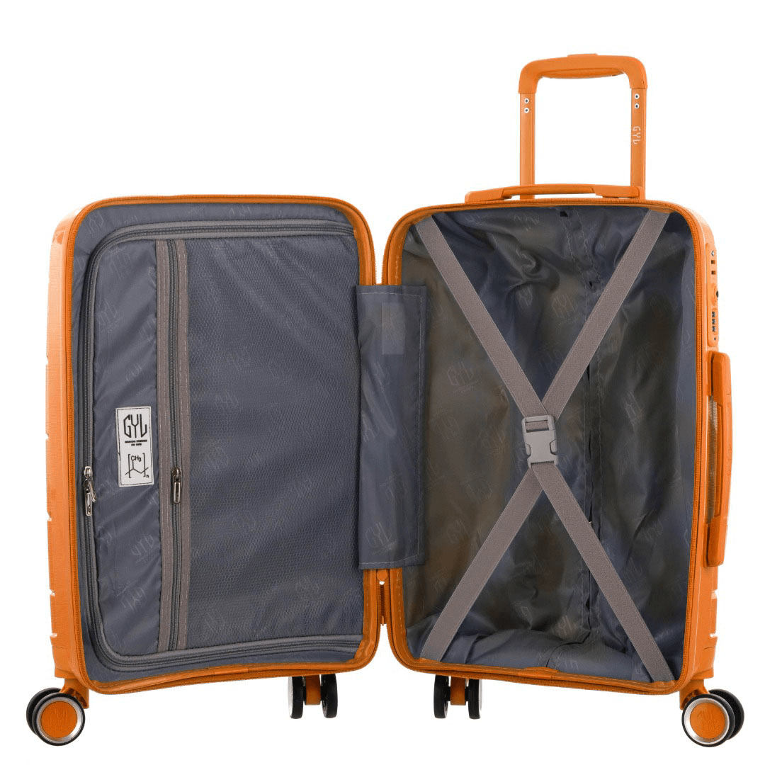 VALISE RIGIDE ORANGE CH3 CABINE (TAILLE S)