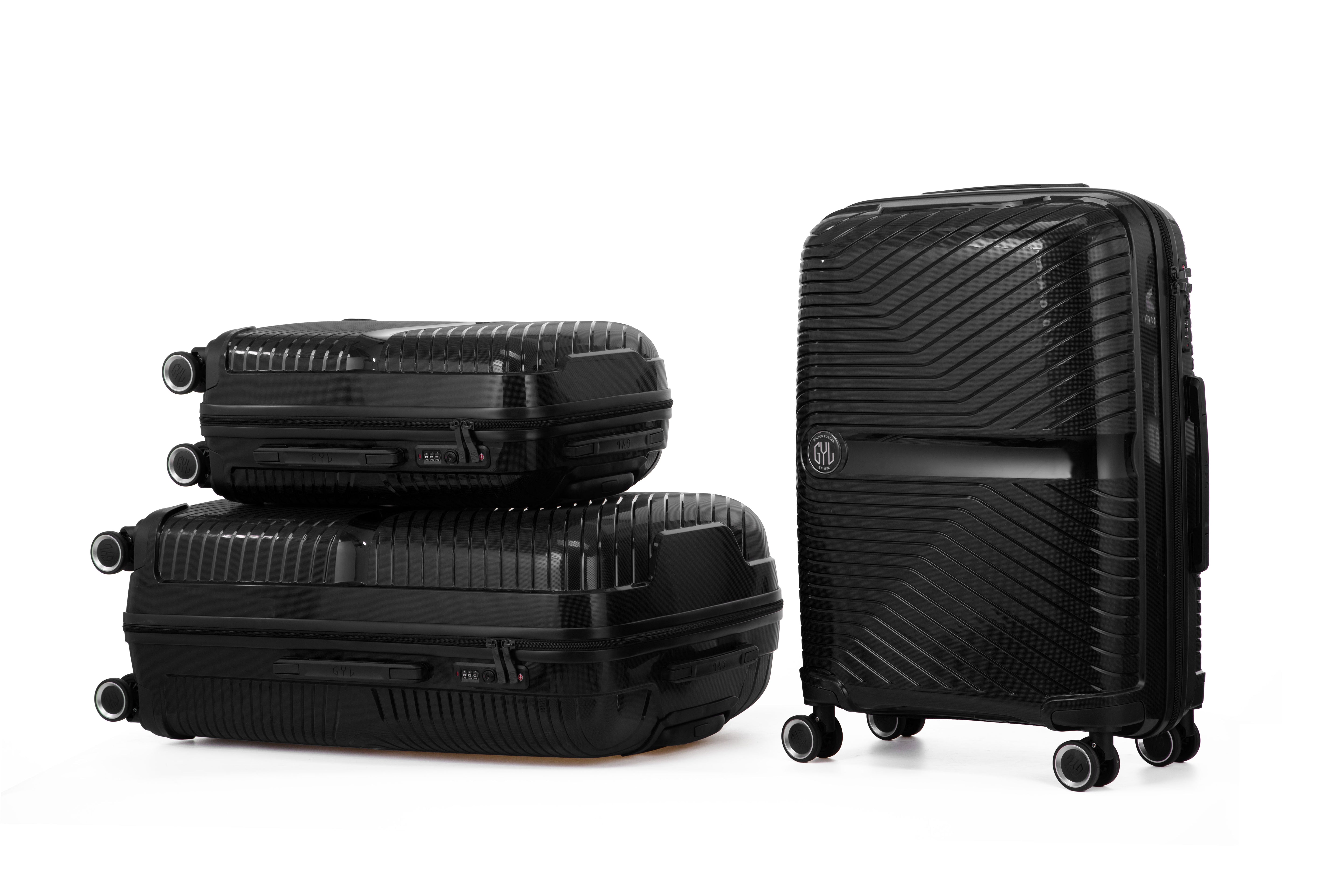 SET DE 3 VALISES RIGIDES Black PP5 (TAILLES S, M, L)