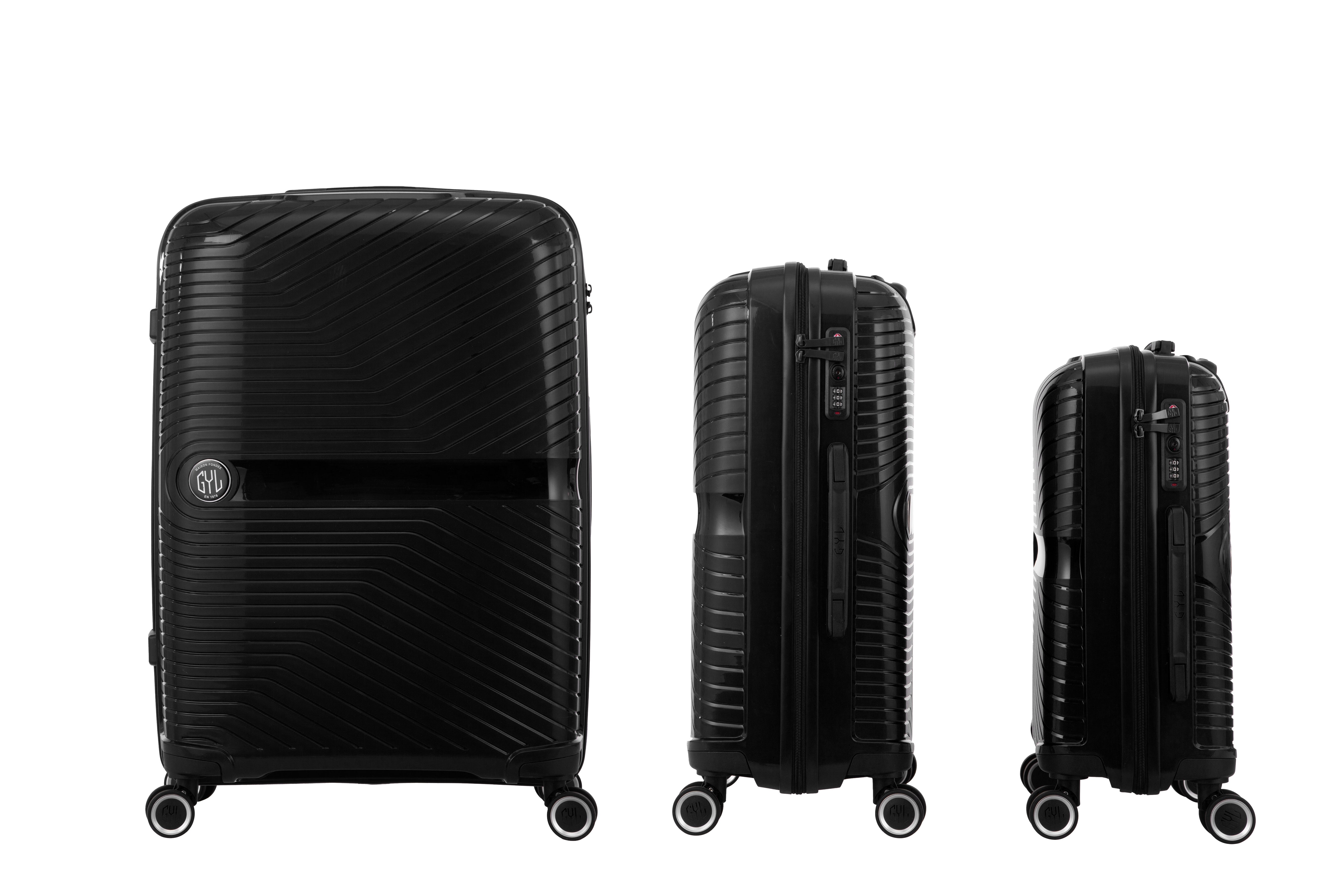 SET DE 3 VALISES RIGIDES Black PP5 (TAILLES S, M, L)