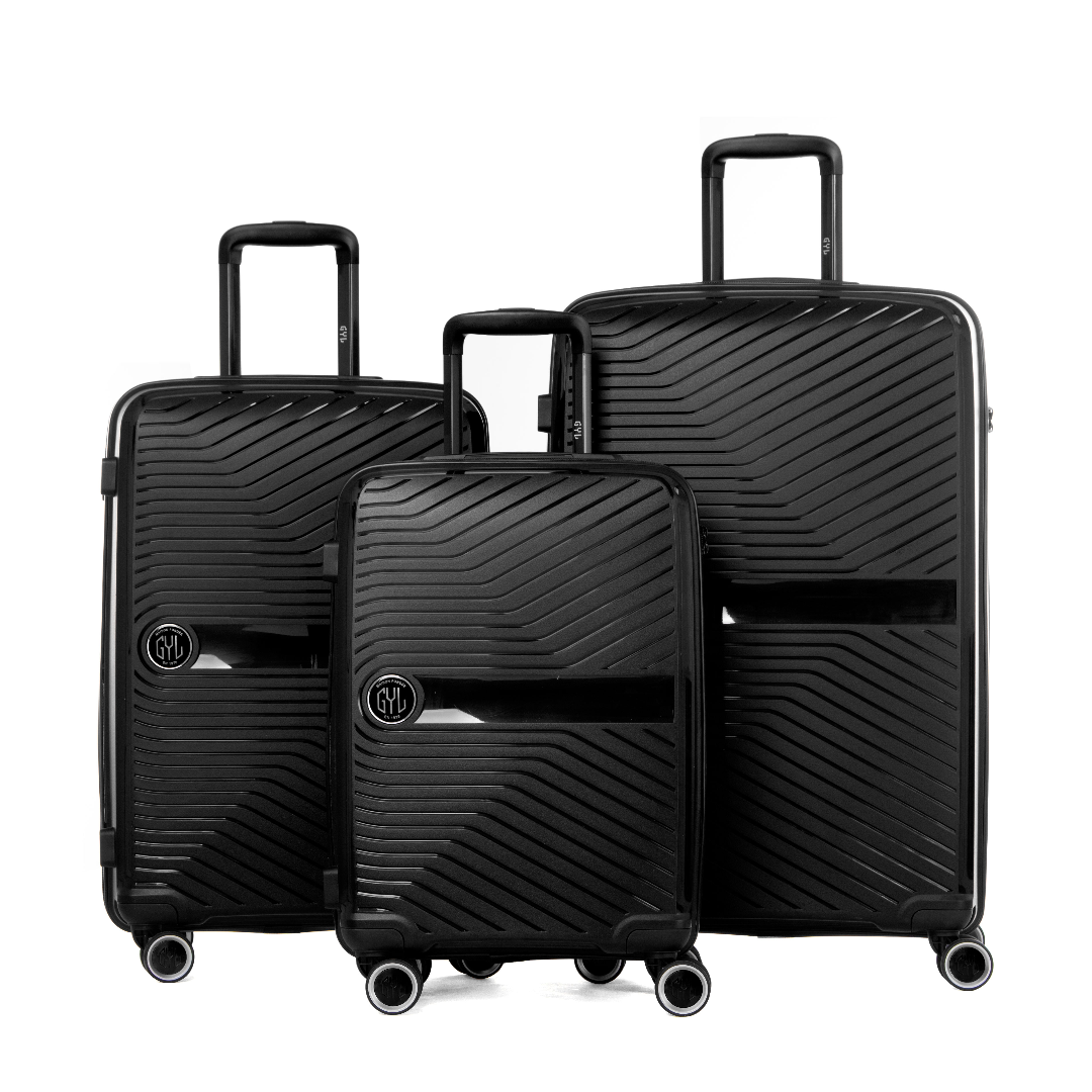 SET DE 3 VALISES RIGIDES Black PP5 (TAILLES S, M, L)