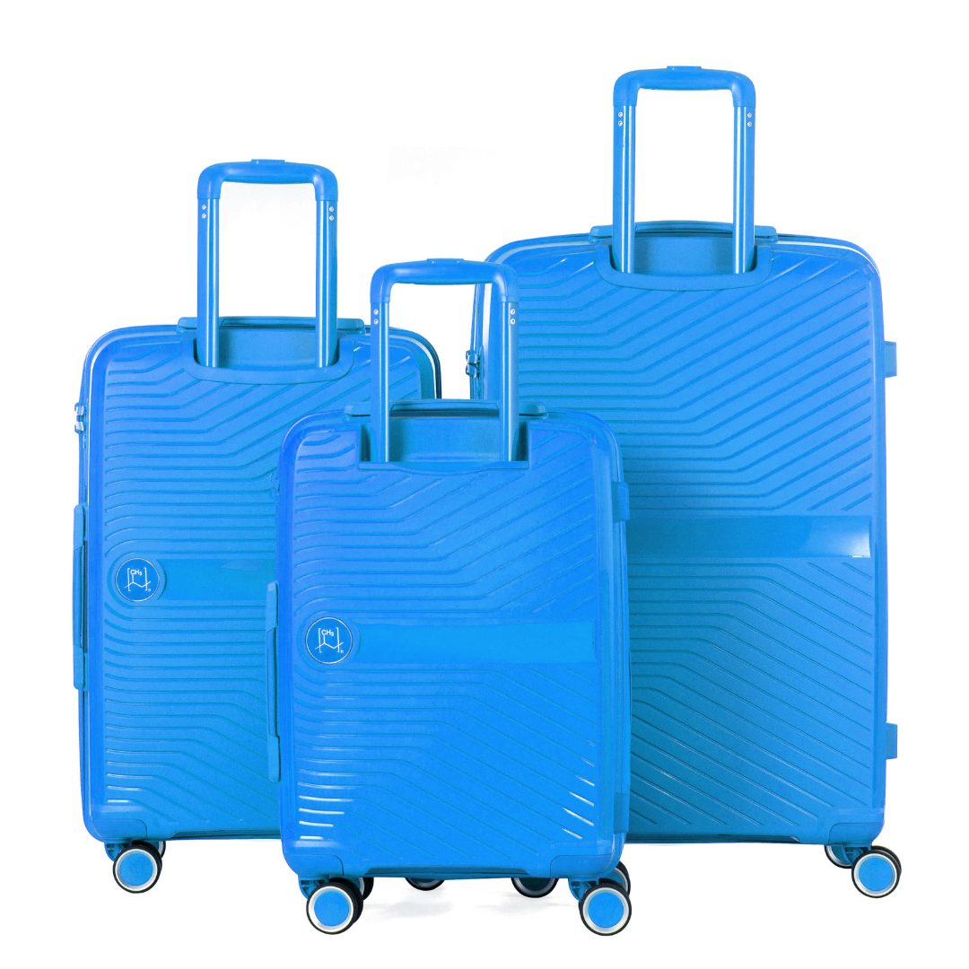 SET DE 3 VALISES RIGIDES Blue PP5 (TAILLES S, M, L)