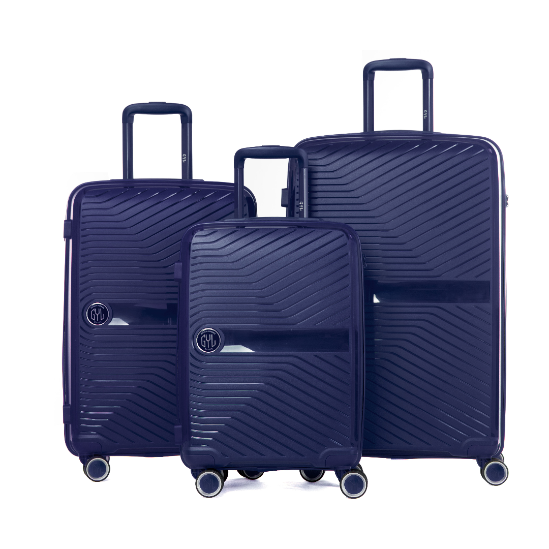 SET DE 3 VALISES RIGIDES Navy PP5 (TAILLES S, M, L)