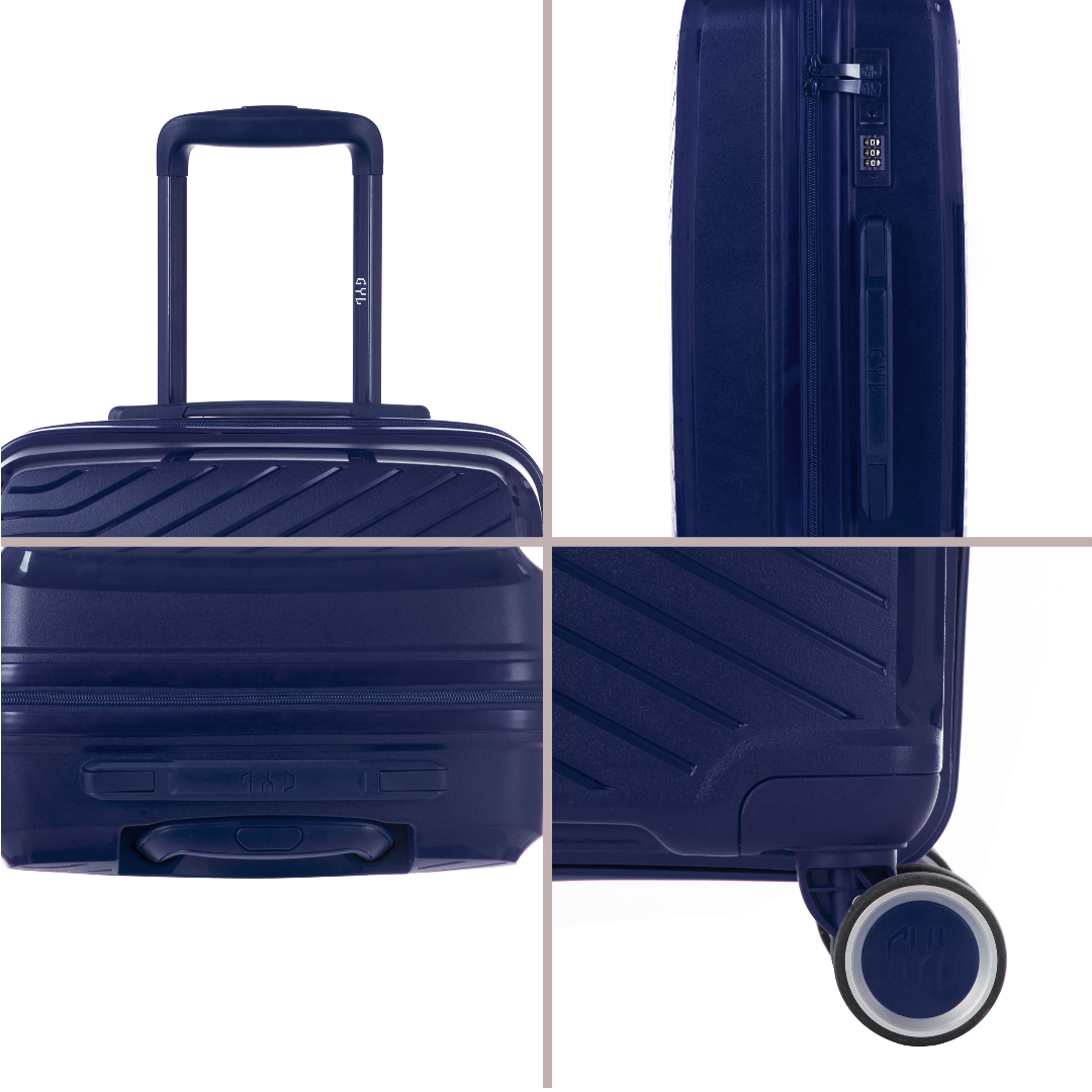 SET DE 3 VALISES RIGIDES Navy PP5 (TAILLES S, M, L)