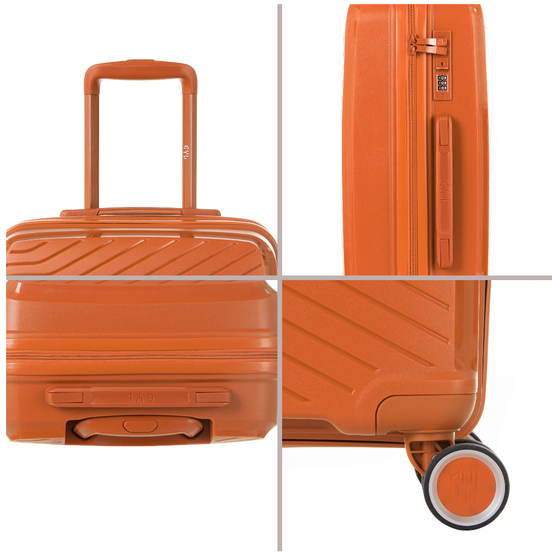 Valise de voyage - Como - Ensemble de valises de voyage 3 pièces - ABS  robuste - Rouge