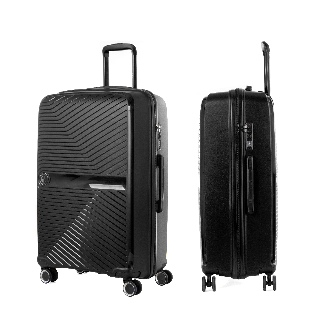 SET DE 2 VALISES RIGIDES BLACK PP5(TAILLE M,L)