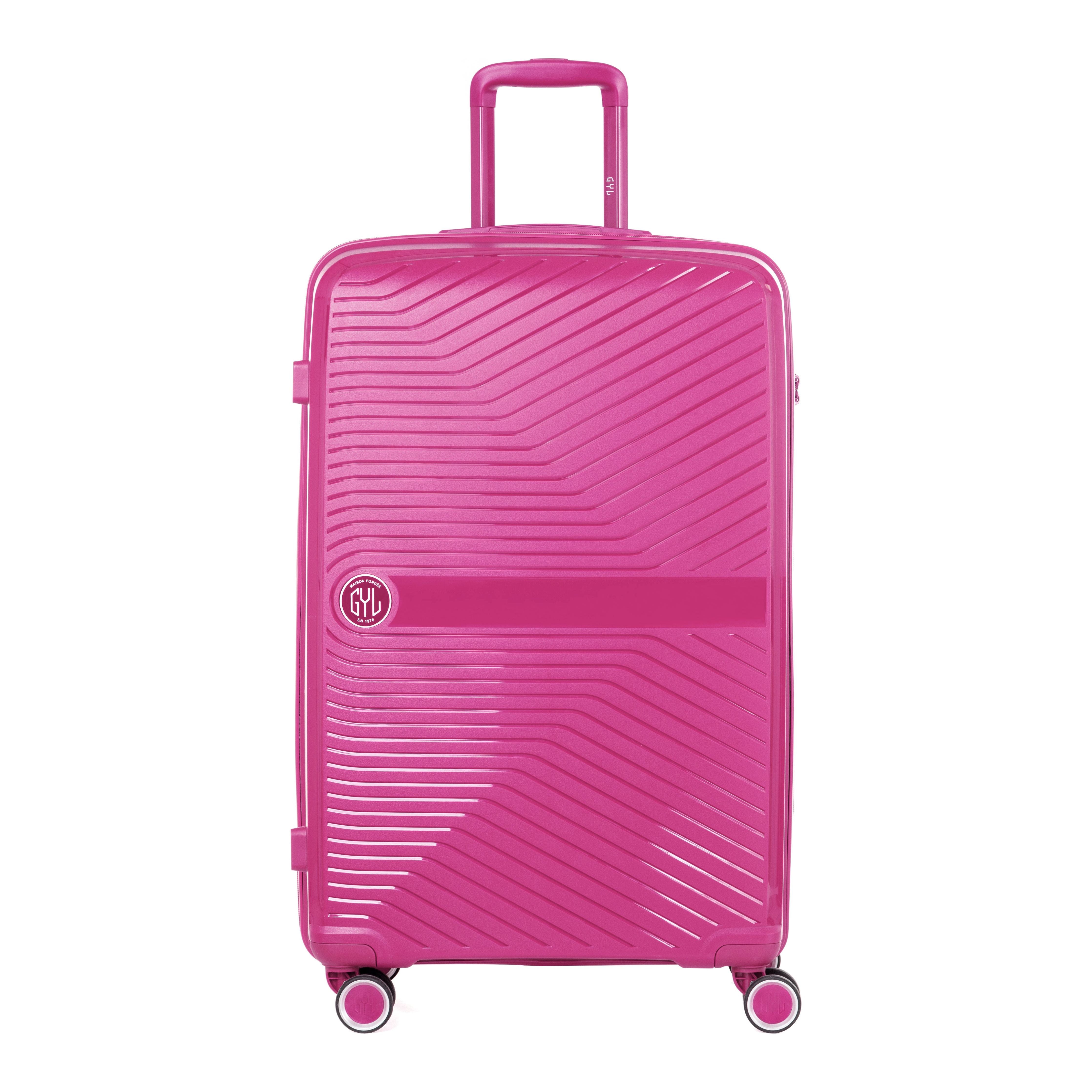 VALISE RIGIDE FUSHIA PP5 GRANDE (TAILLE L)