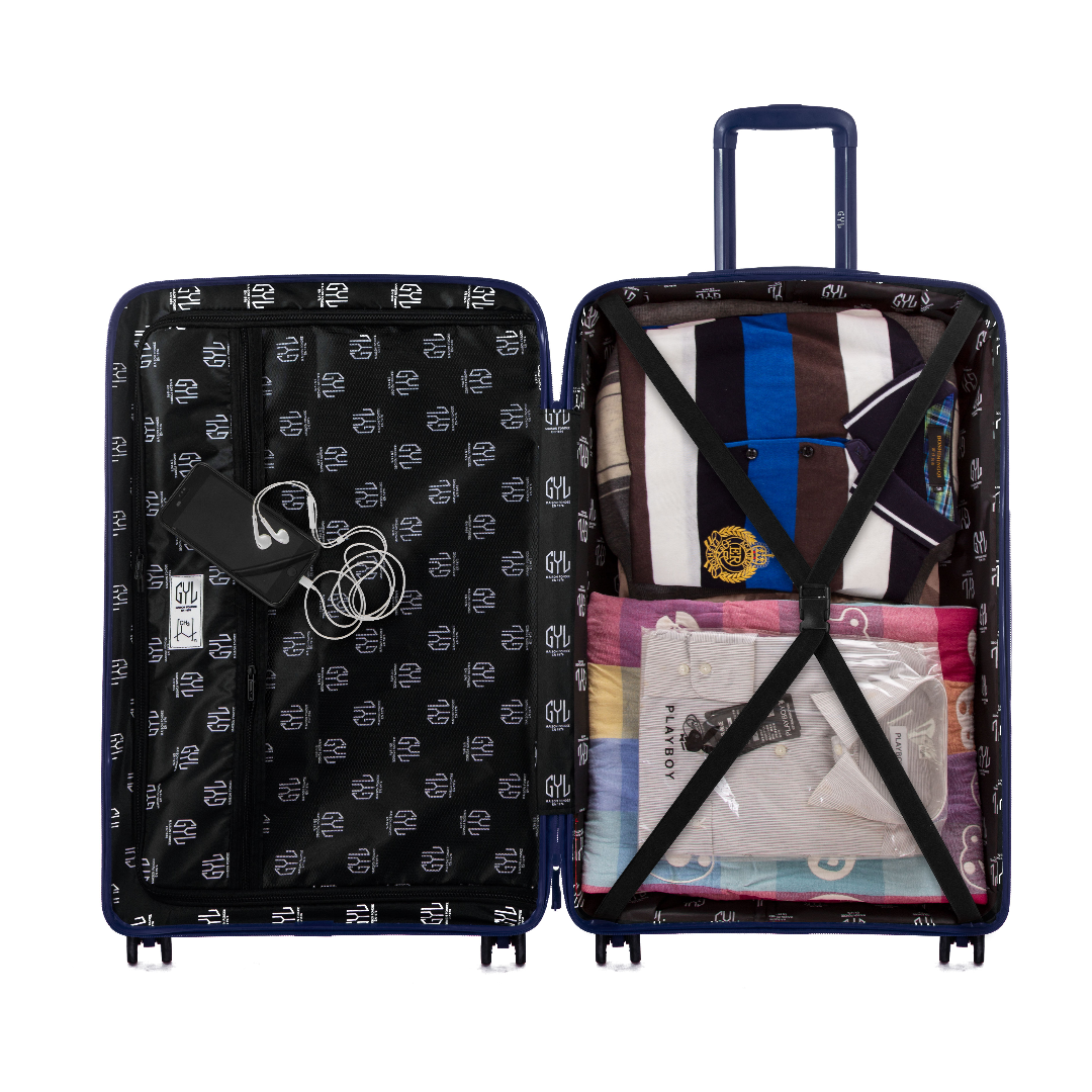 SET DE 3 VALISES RIGIDES Navy PP5 (TAILLES S, M, L)