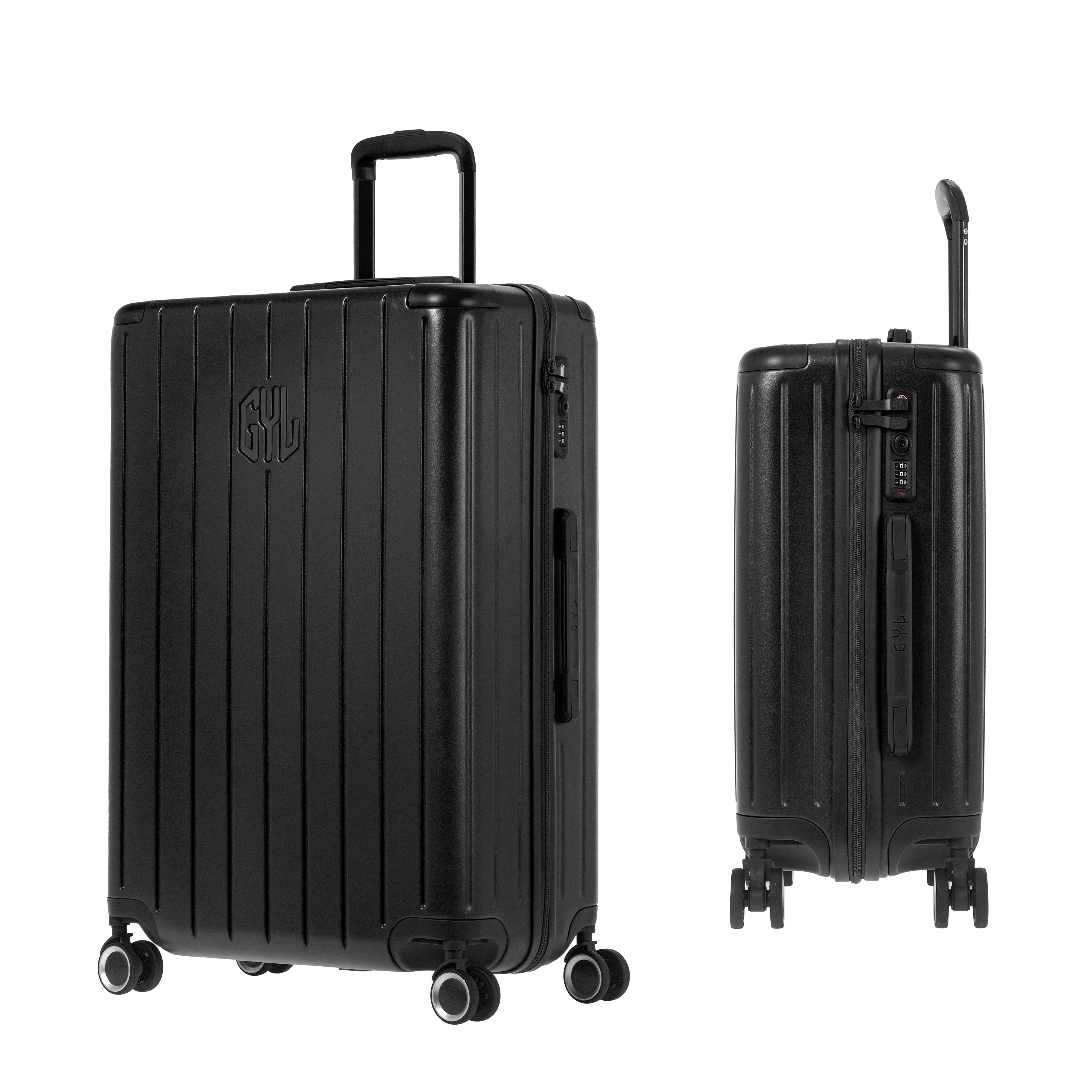 SET DE 2: VALISES RIGIDES BLACK FE204 (TAILLE S,M)