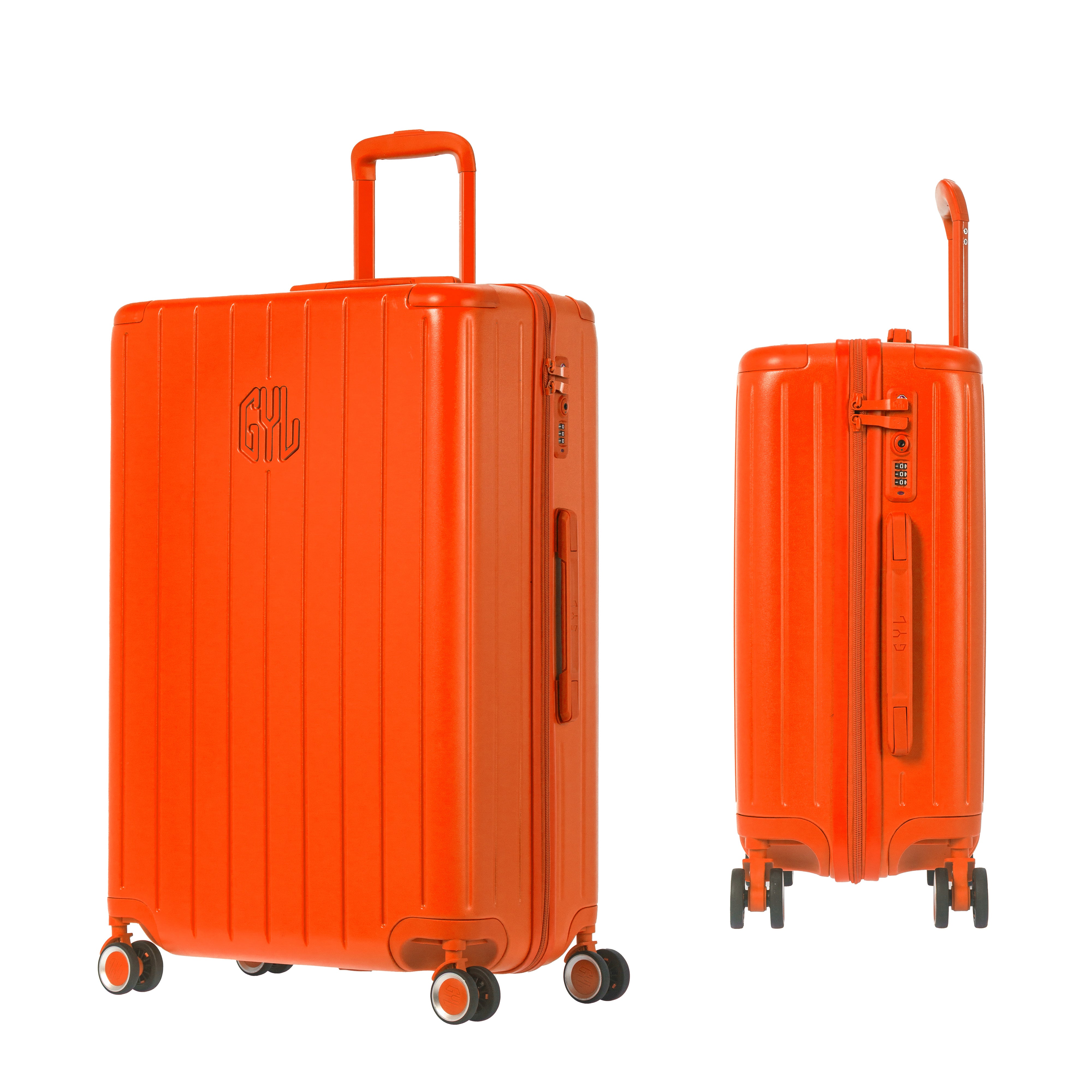 SET DE 2: VALISES RIGIDES ORANGE FE204 (TAILLE S,M)