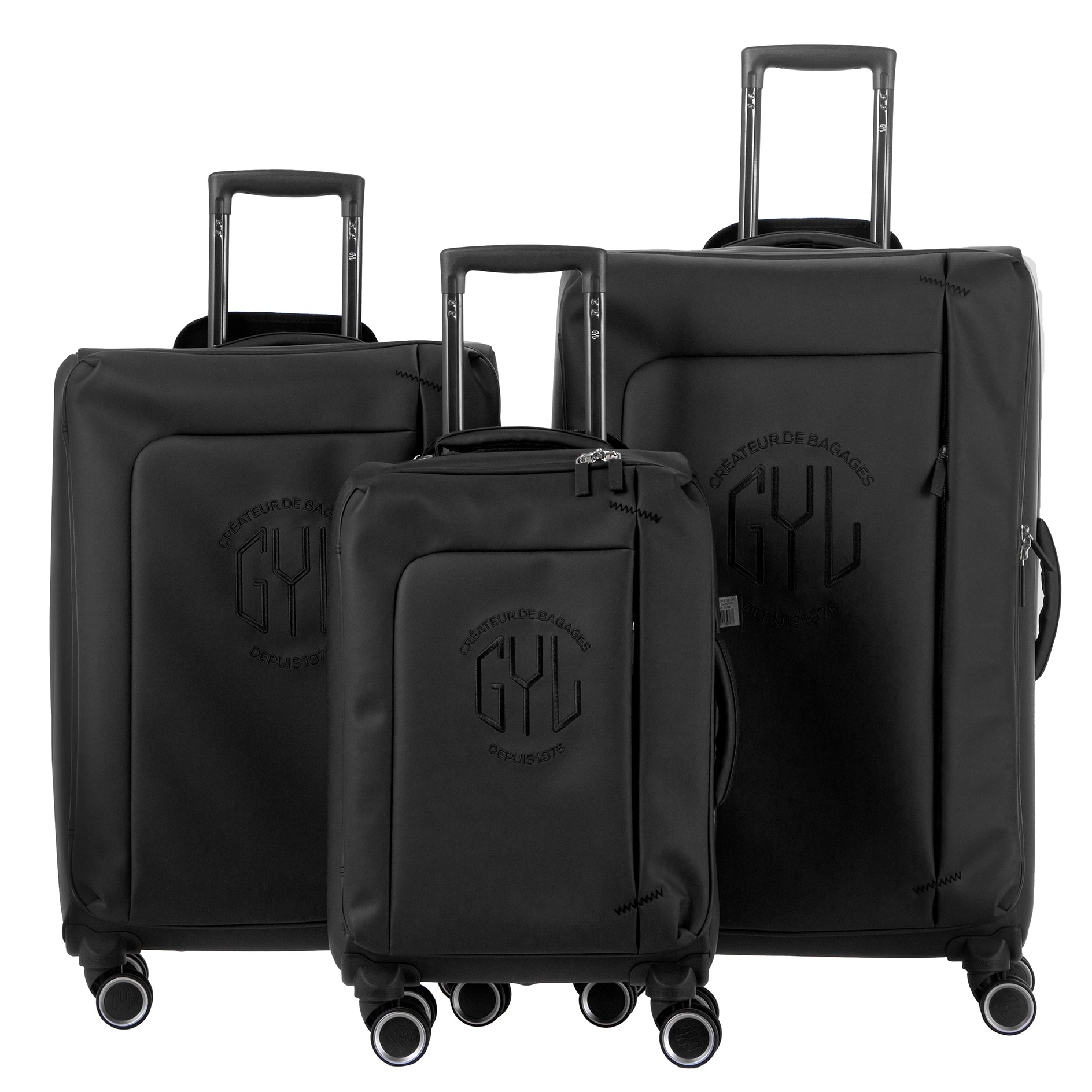 SET DE 3 VALISES SOUPLES BLACK NAP (TAILLES S, M, L)