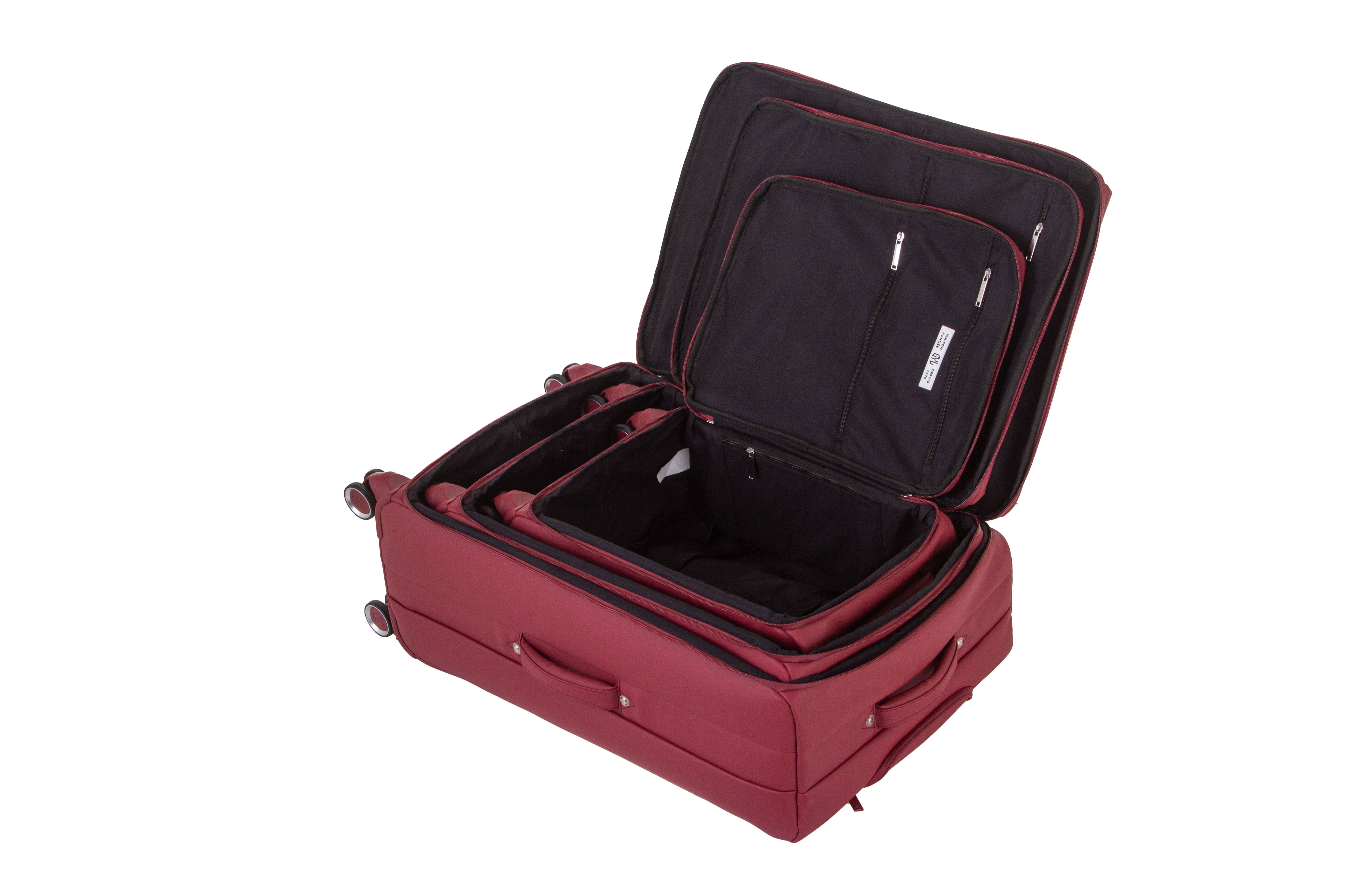 Set de 3 valises Dark red NAP