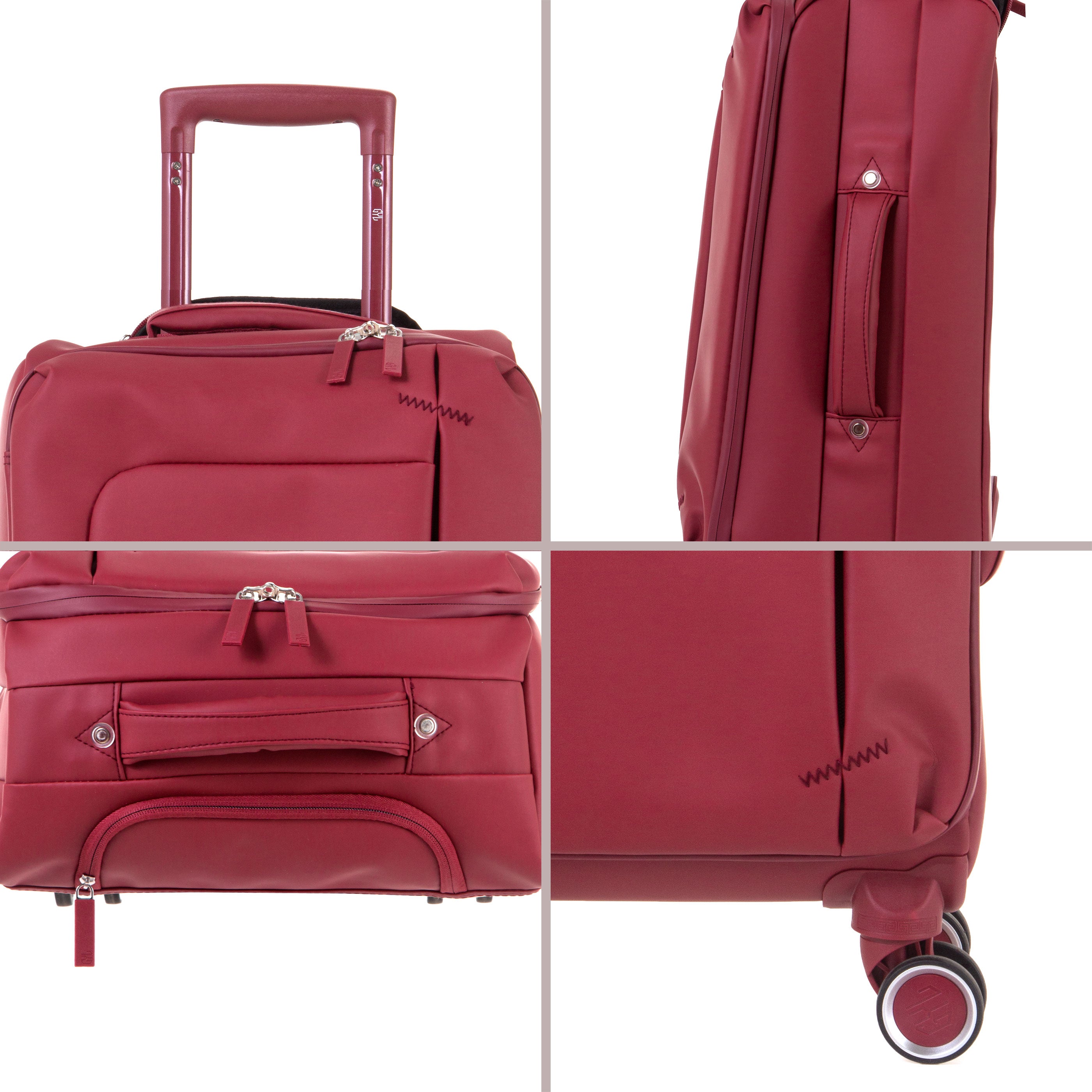 Set de 3 valises dark red NAP