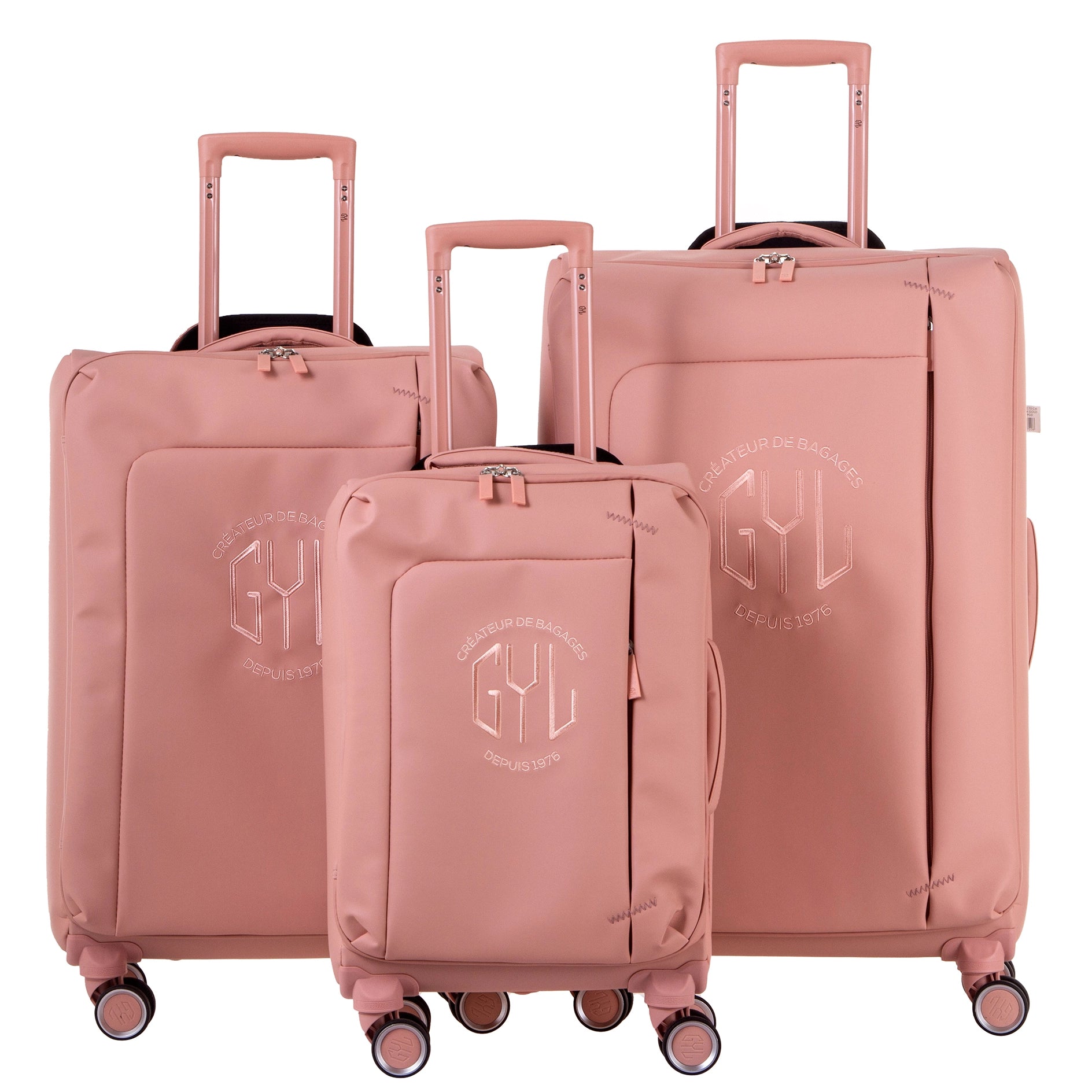 Set de 3 valises pink gold NAP