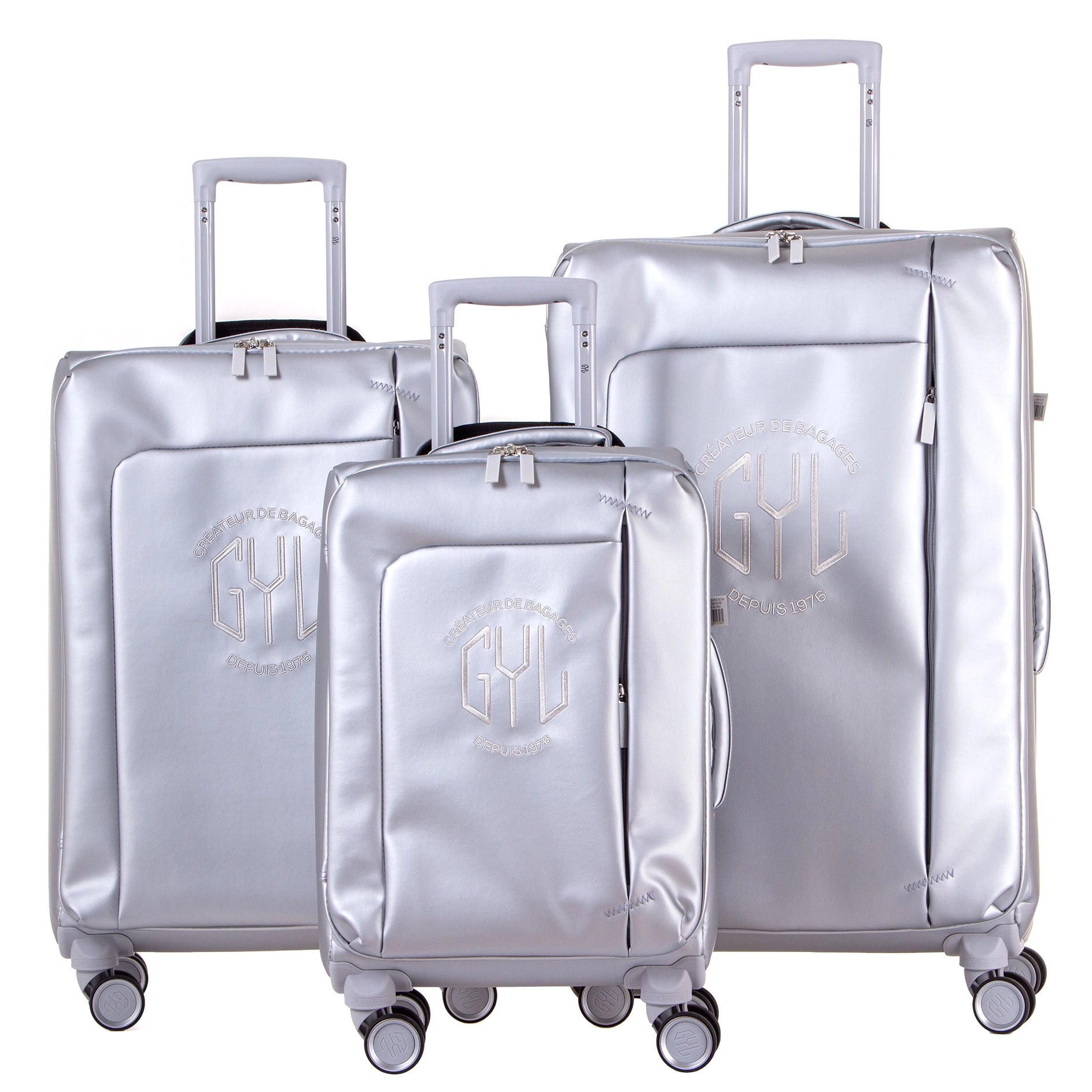 Set de 3 valises silver NAP