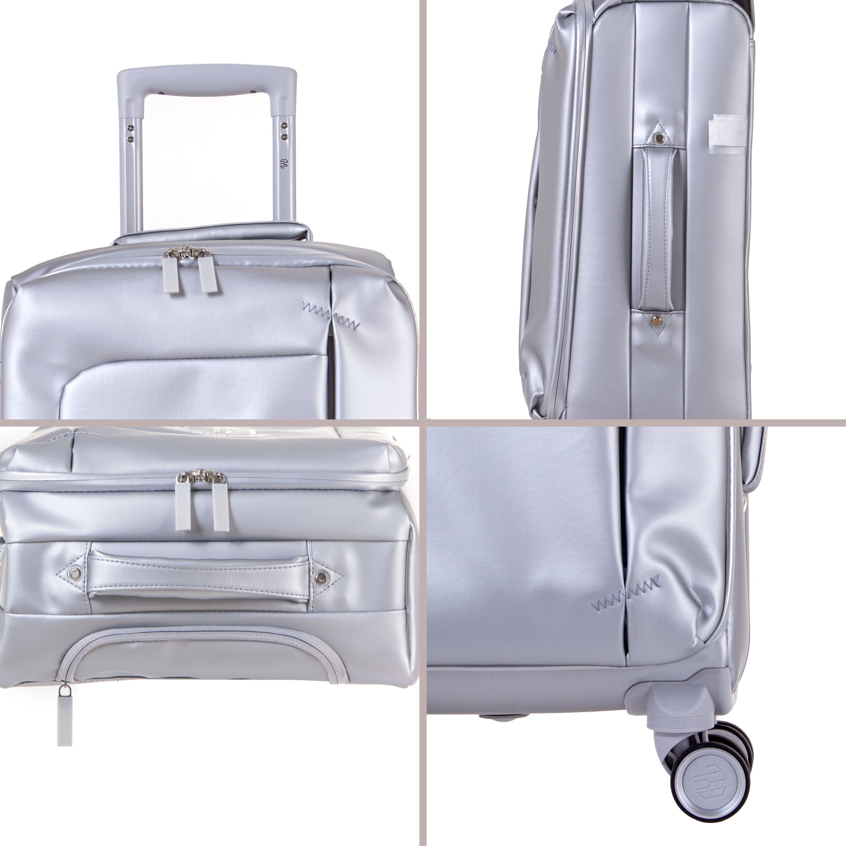 Set de 3 valises silver NAP