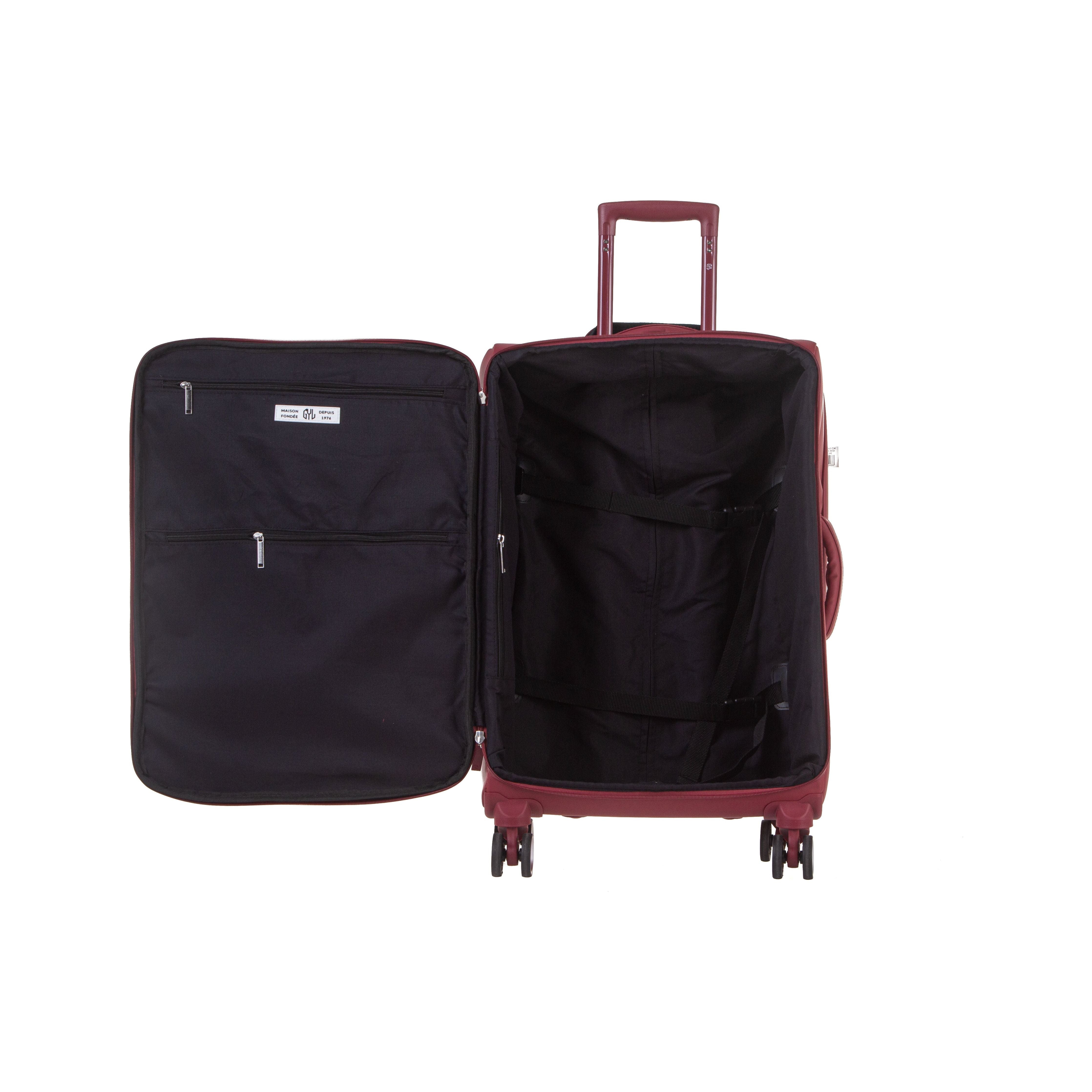 SET DE 3 VALISES SOUPLES DARK RED NAP (TAILLES S, M, L)