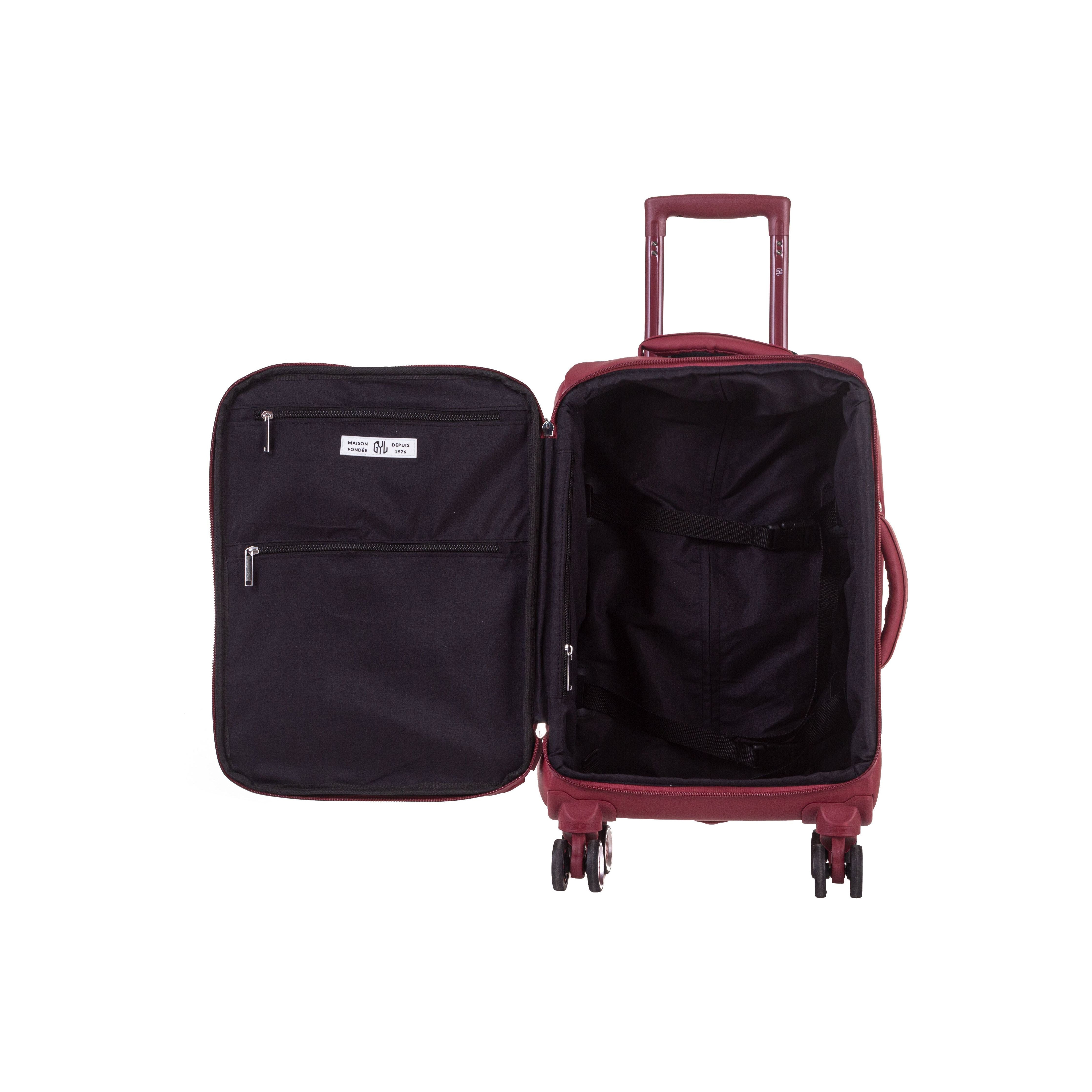 SET DE 3 VALISES SOUPLES DARK RED NAP (TAILLES S, M, L)