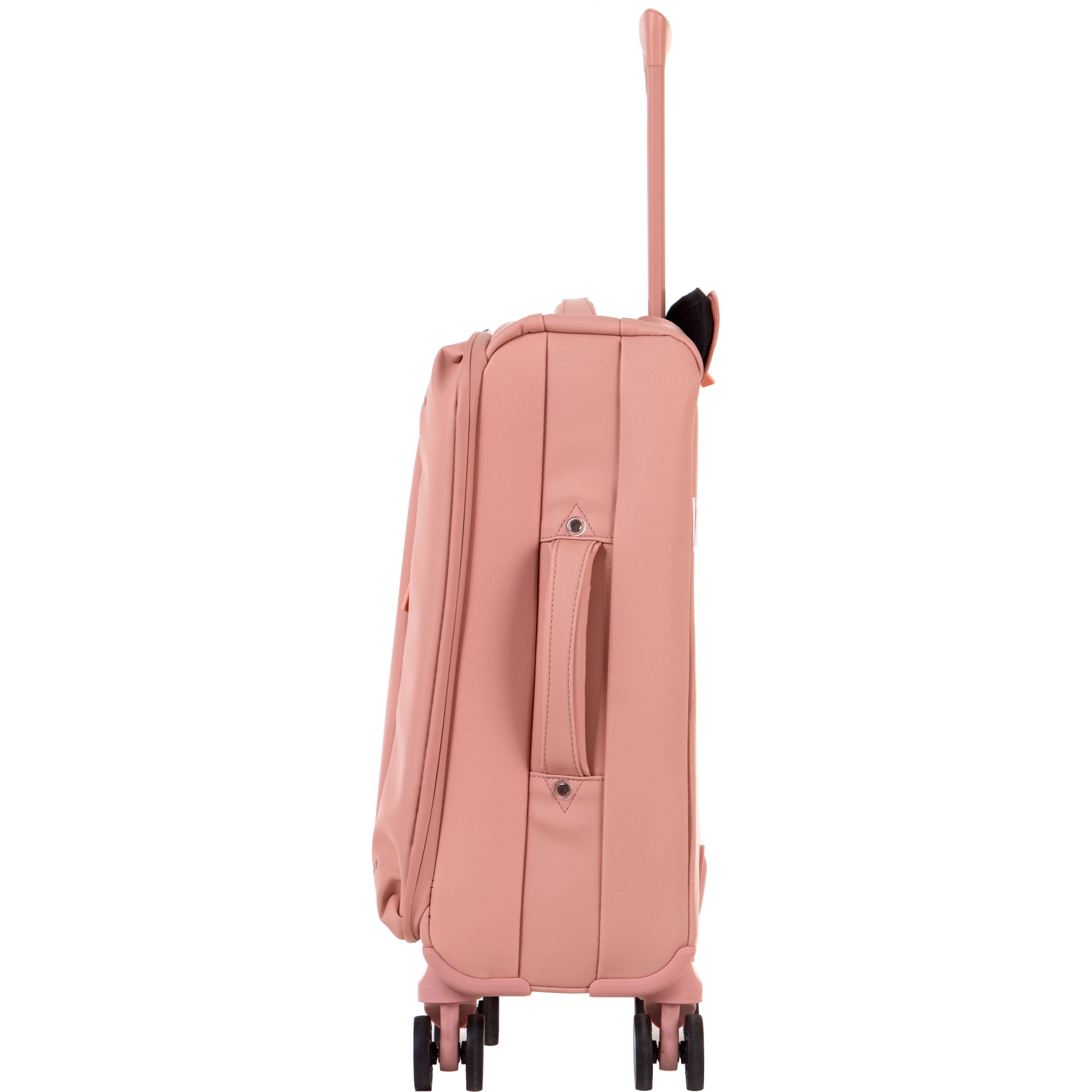 Valise cabine NAP pink gold vue de gauche