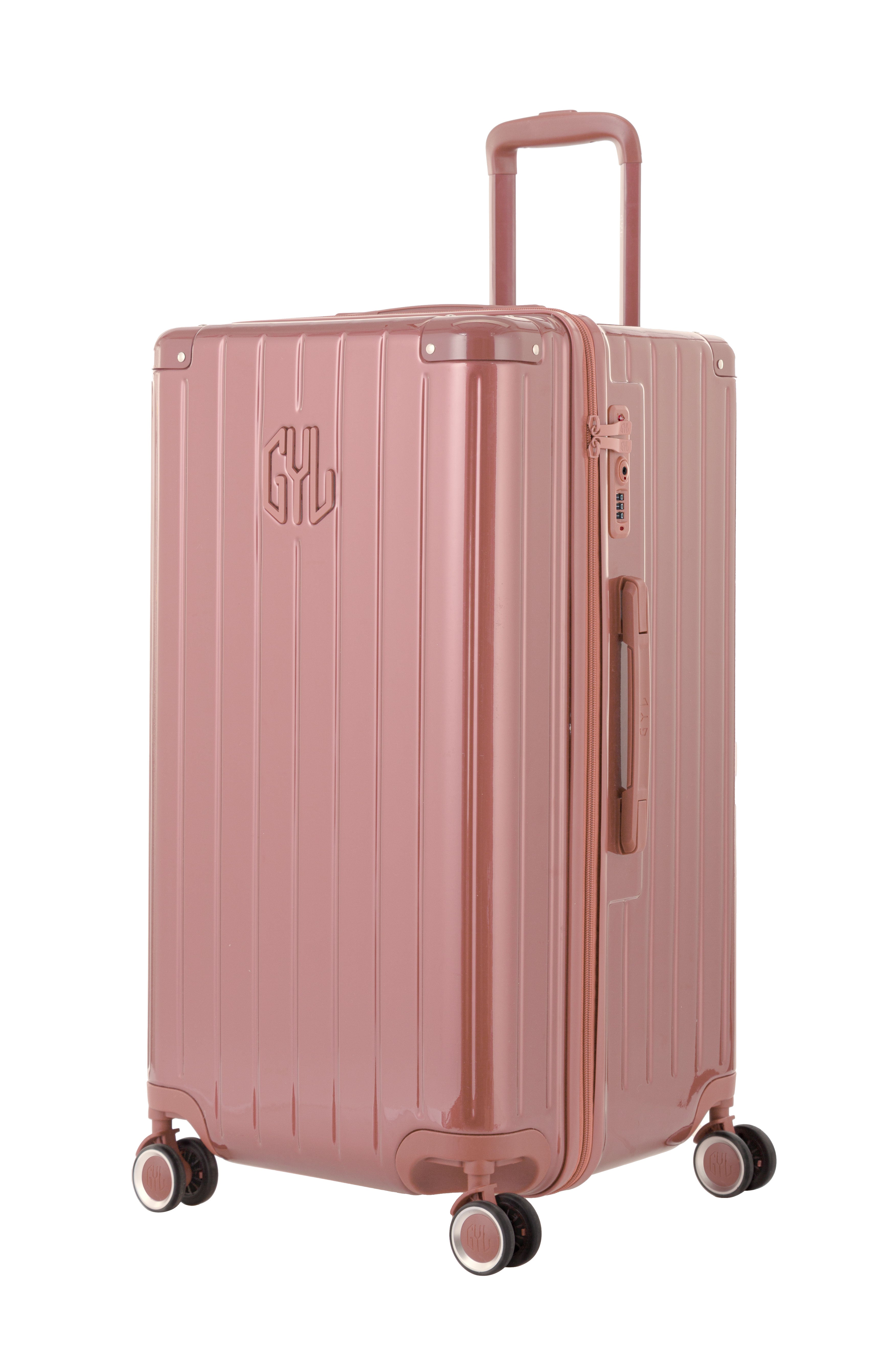 VALISE TRUNK FE204 (TAILLES S) OR ROSE