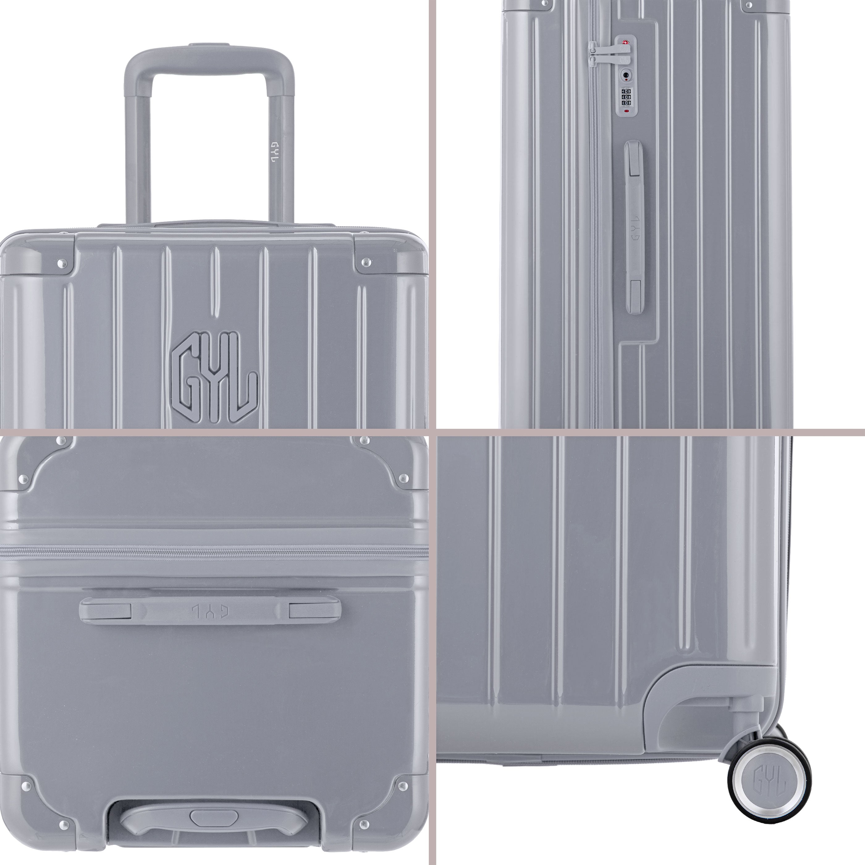 VALISE TRUNK FE204 (TAILLES L) ARGENT