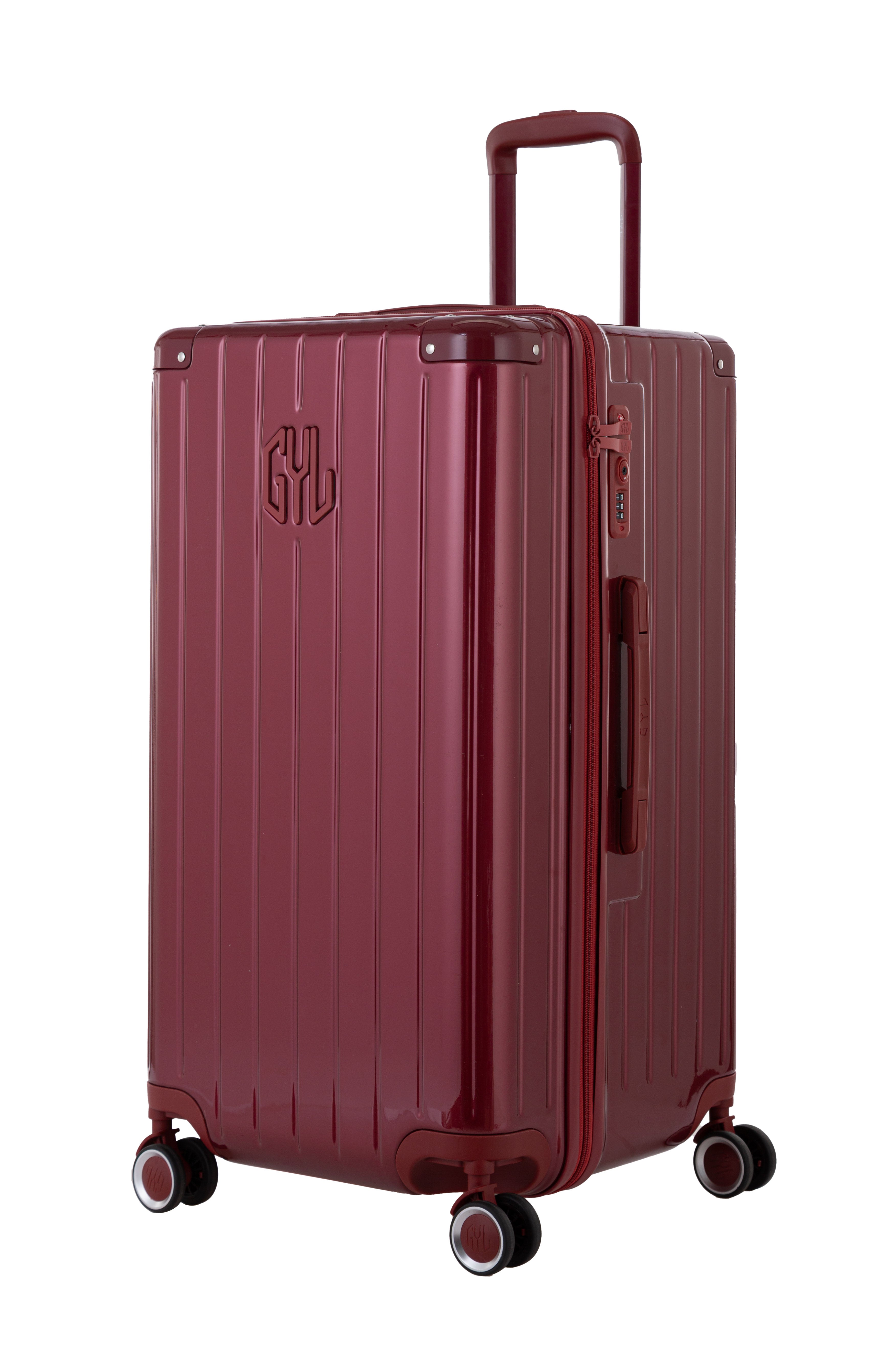 VALISE TRUNK FE204 (TAILLES S) ROUGE FONCÉ