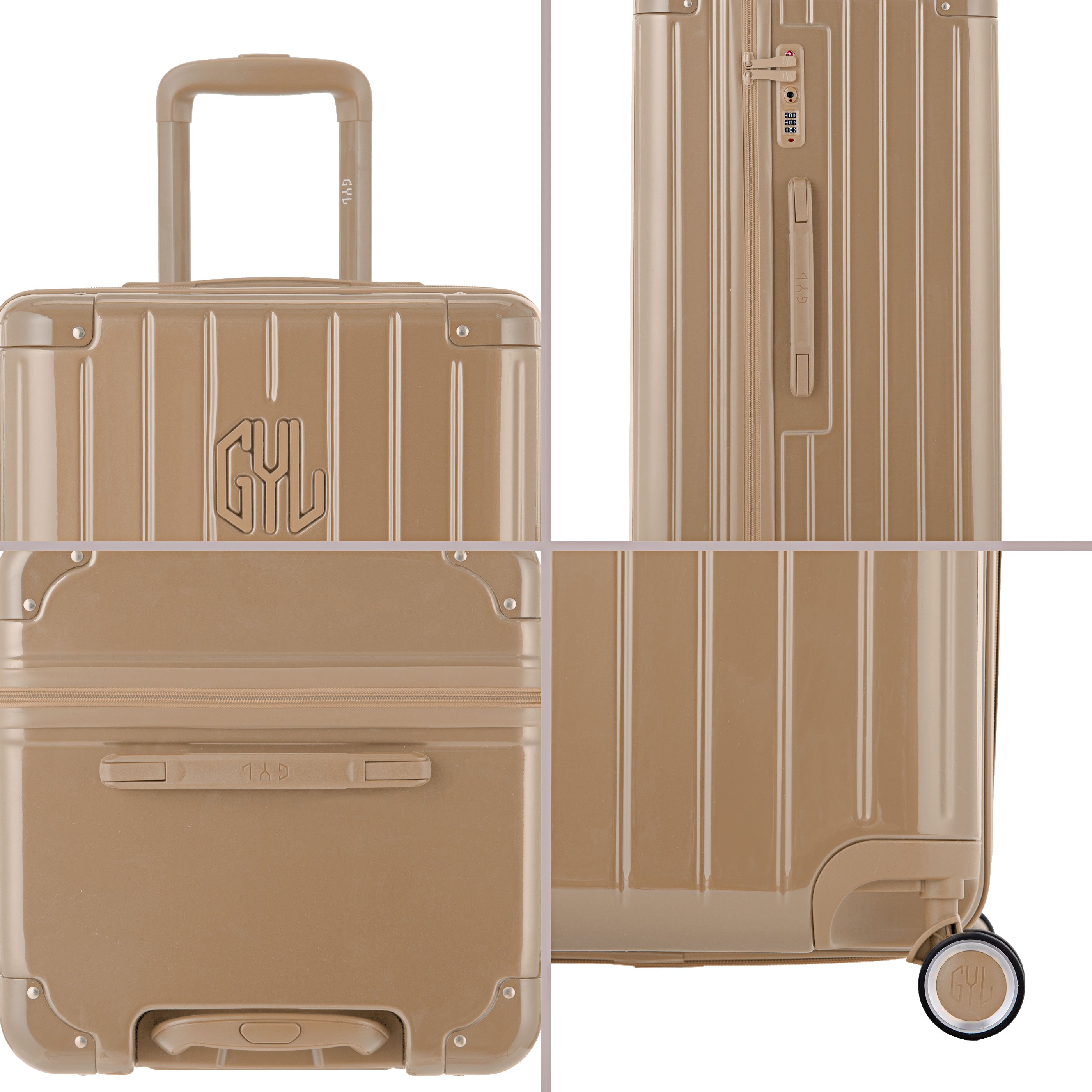 VALISE TRUNK FE204 (TAILLES M) CHAMPAGNE